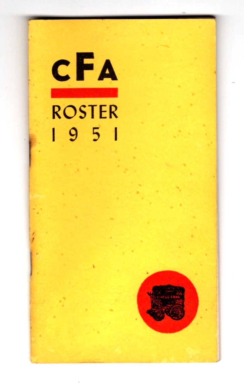 Image for Circus Fans Association of America :  CFA Roster 1951