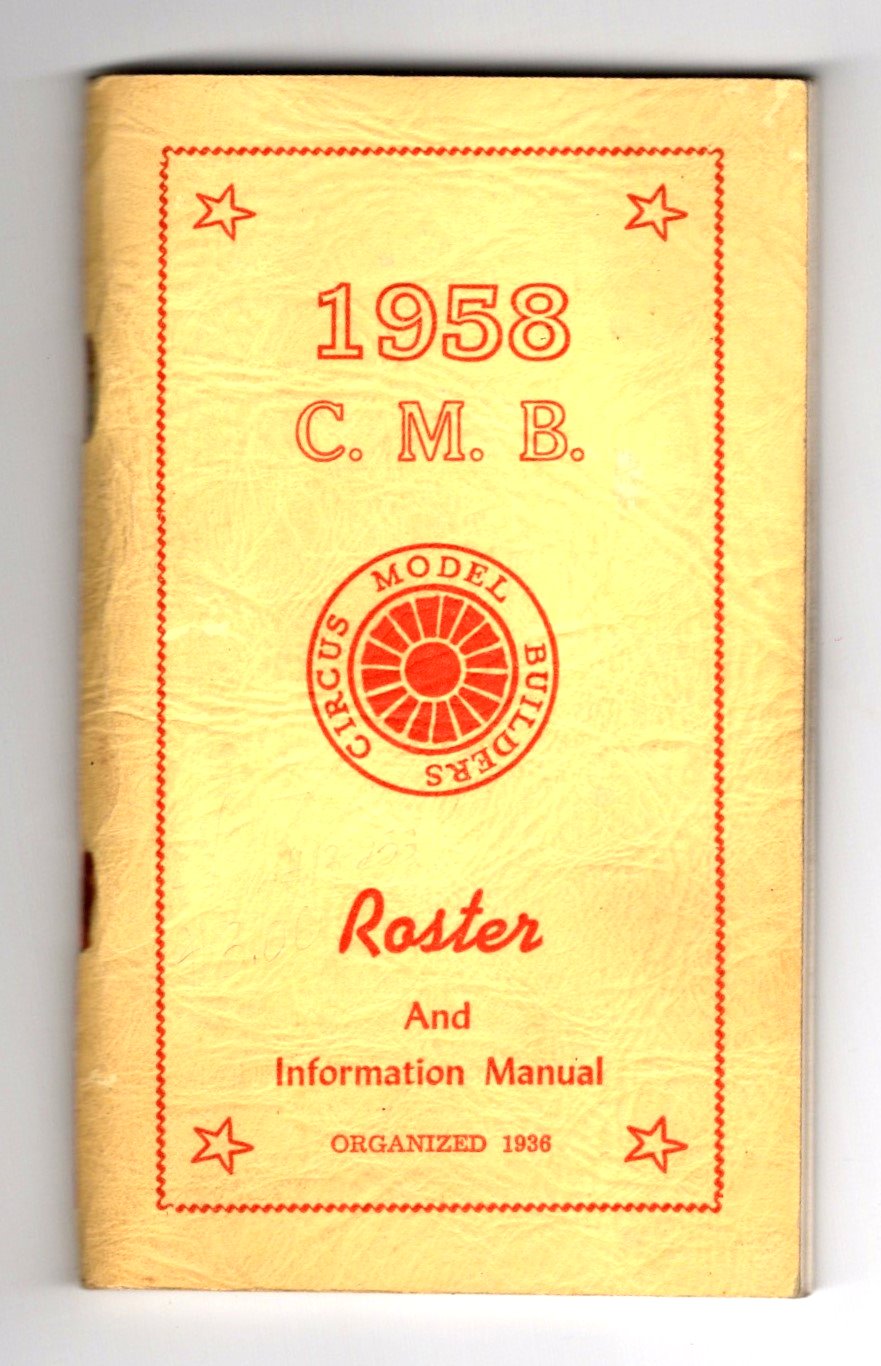 Image for Circus Model Builders and Owners Association :  CMB Roster and Information Manual 1958