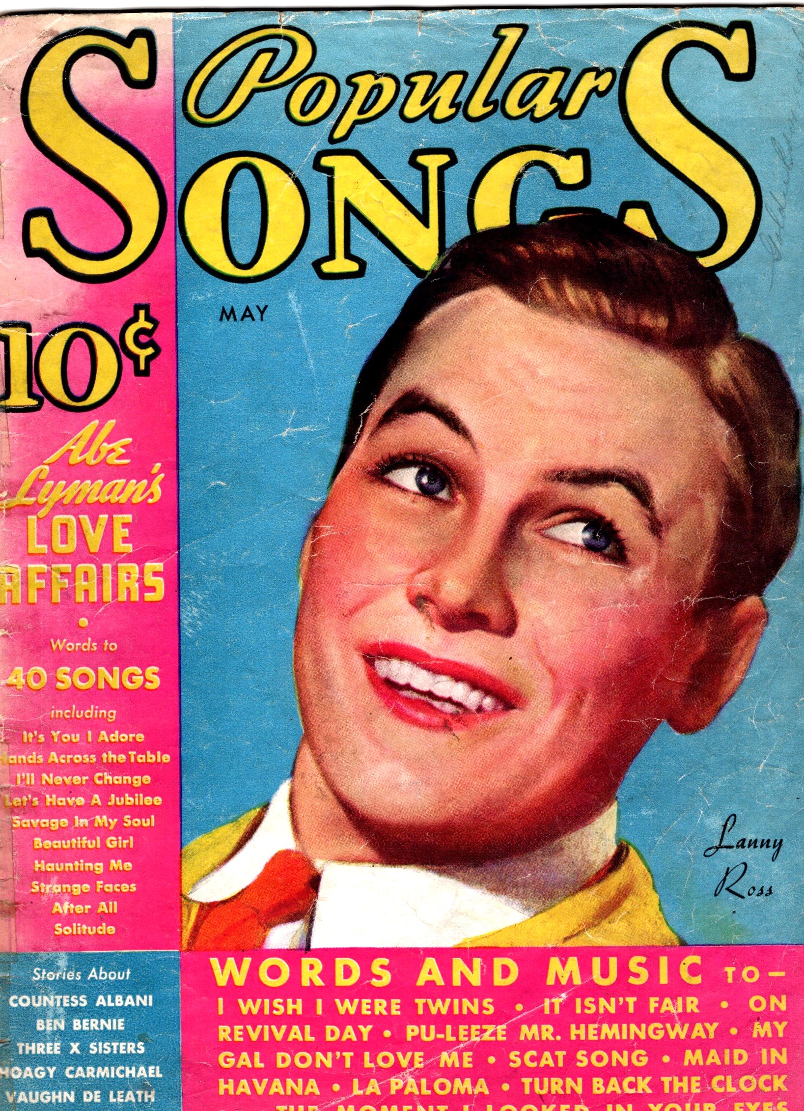 Image for Popular Songs Magazine :  Volume 1, Number 6, Lanny Ross