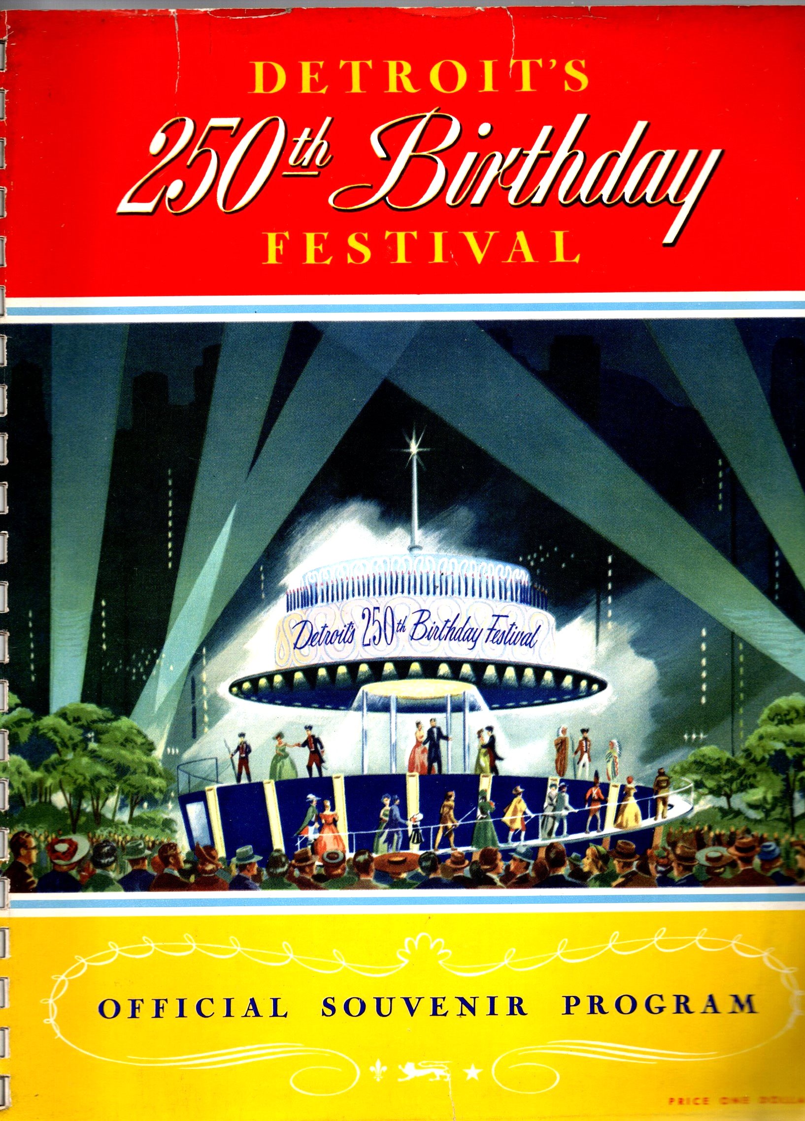 Image for Detroit's 250th Birthday Festival :  Official Souvenir Program