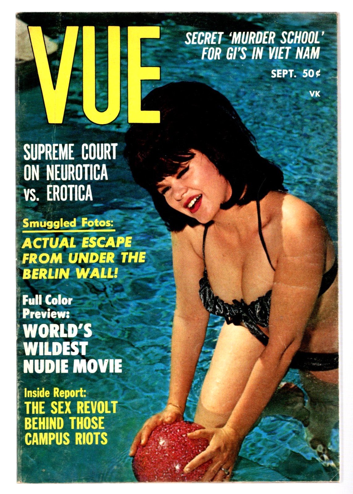 Image for Vue, September 1966 :  America's Digest for Men, Susan McDermid Cover
