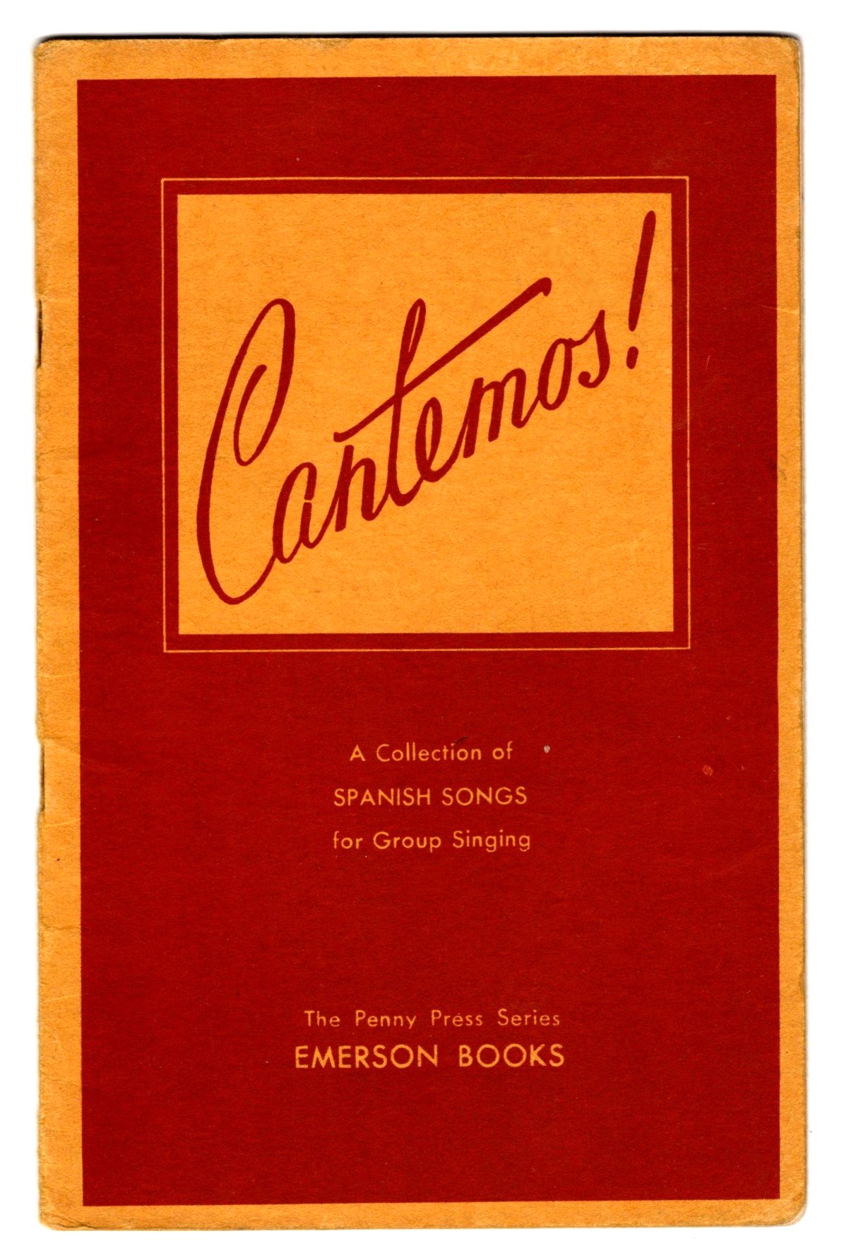 Image for Cantemos ! :  A Collection of Spanish Songs for Group Singing