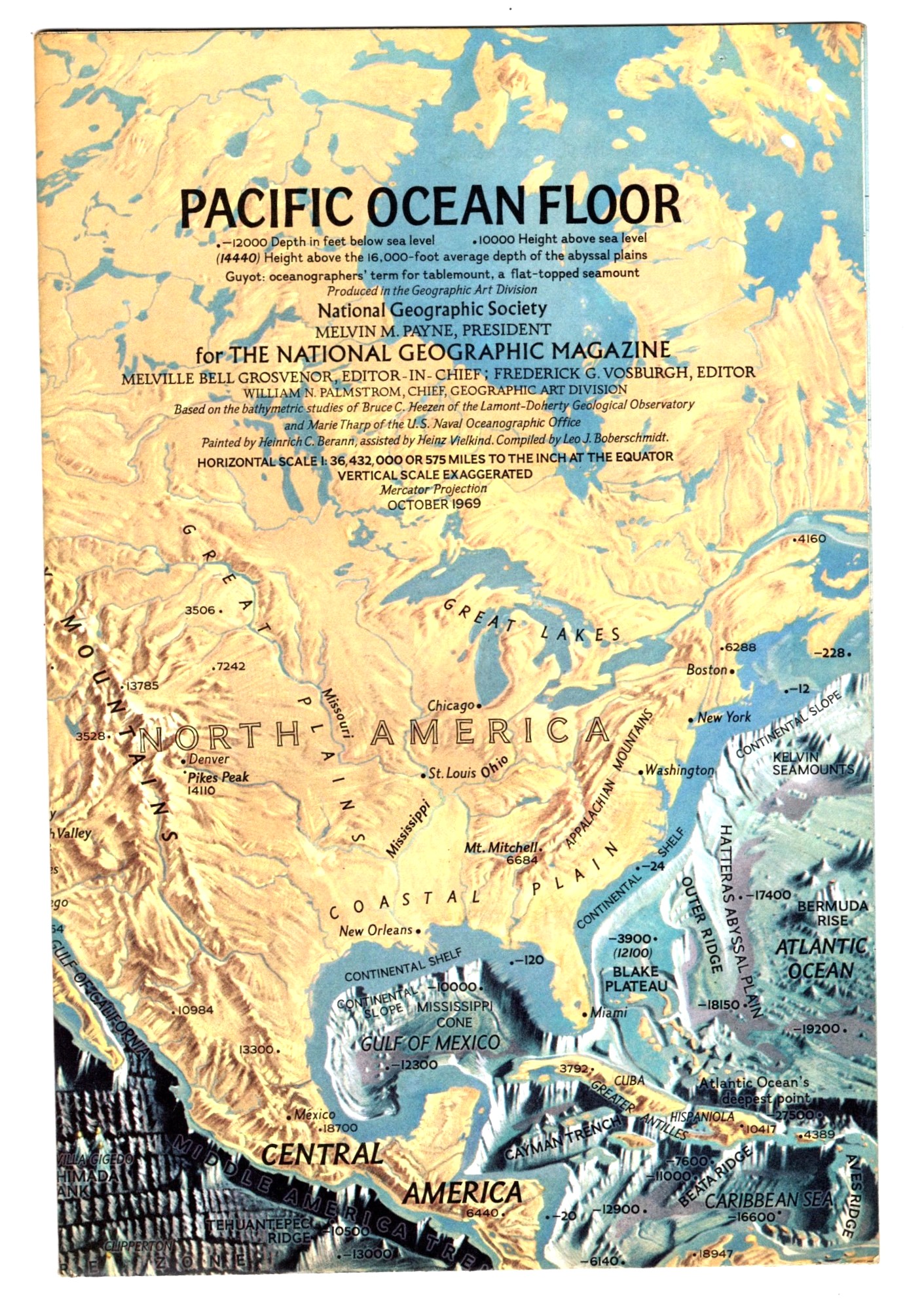 Atlantic Ocean Floor Map - 24683