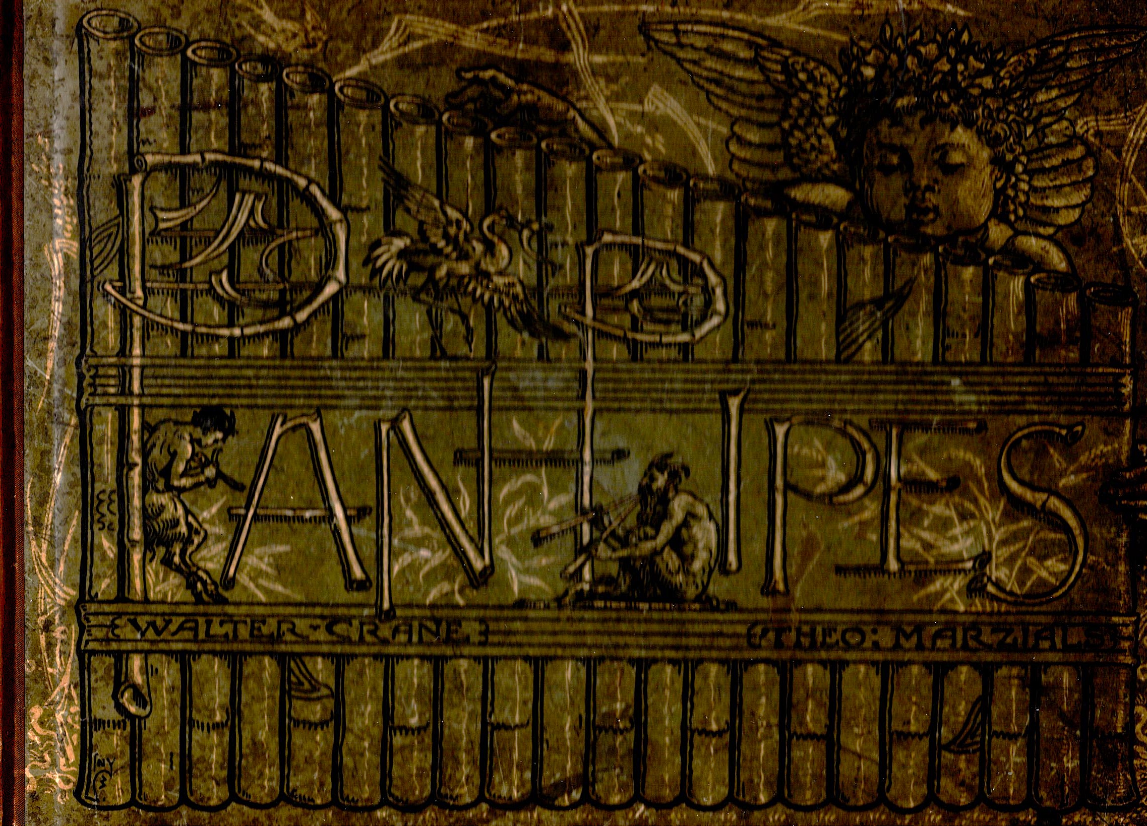 Pan-Pipes, a Book of Old Songs : Newly Arranged and with Accompaniments by Theo. Marzials, Set to Pictures by Walter Crane, Engraved and Printed in Colours by Edmund Evans