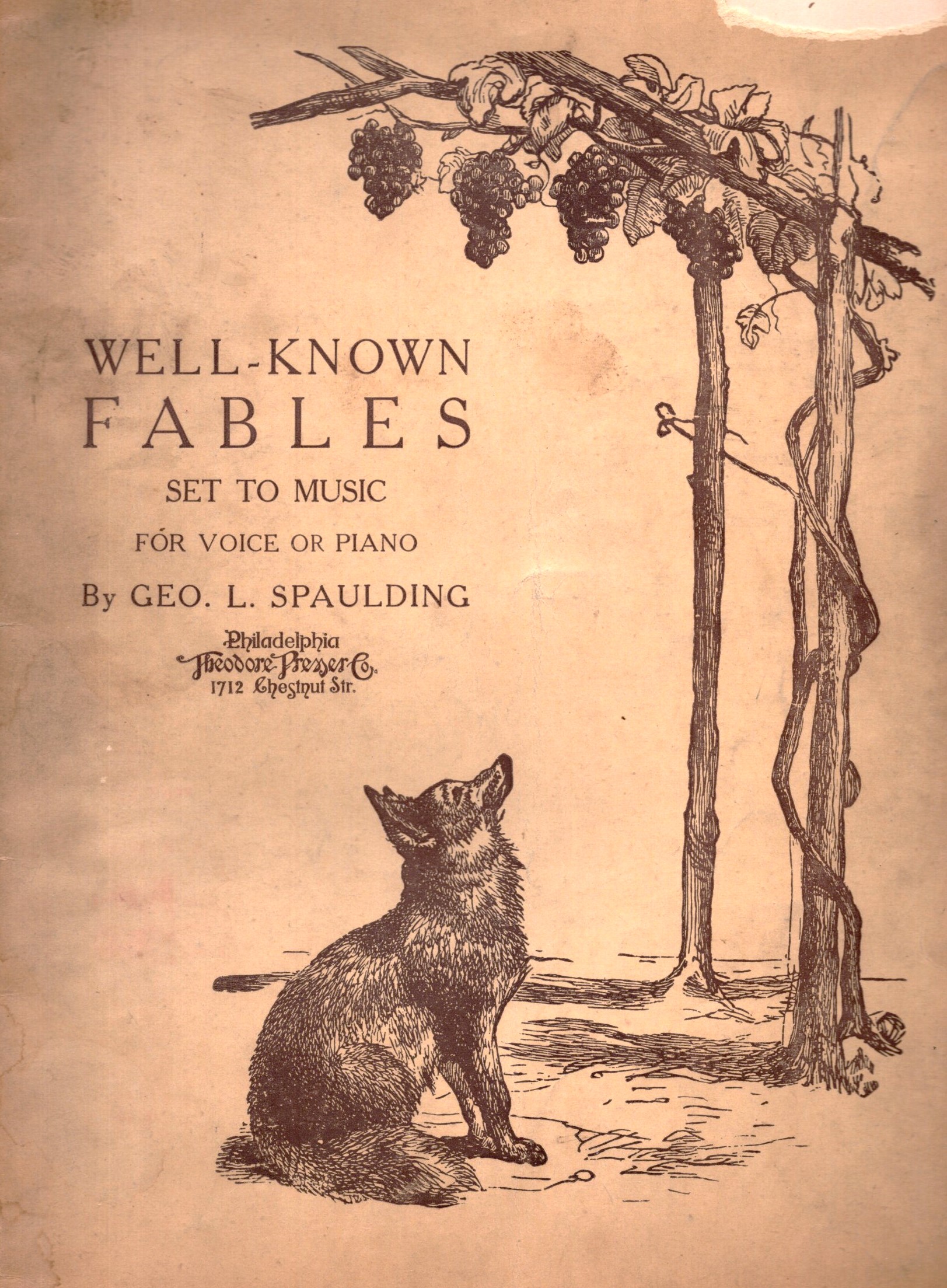 Well Known Fables Set to Music : For Voice or Piano, Vocal or Instrumental