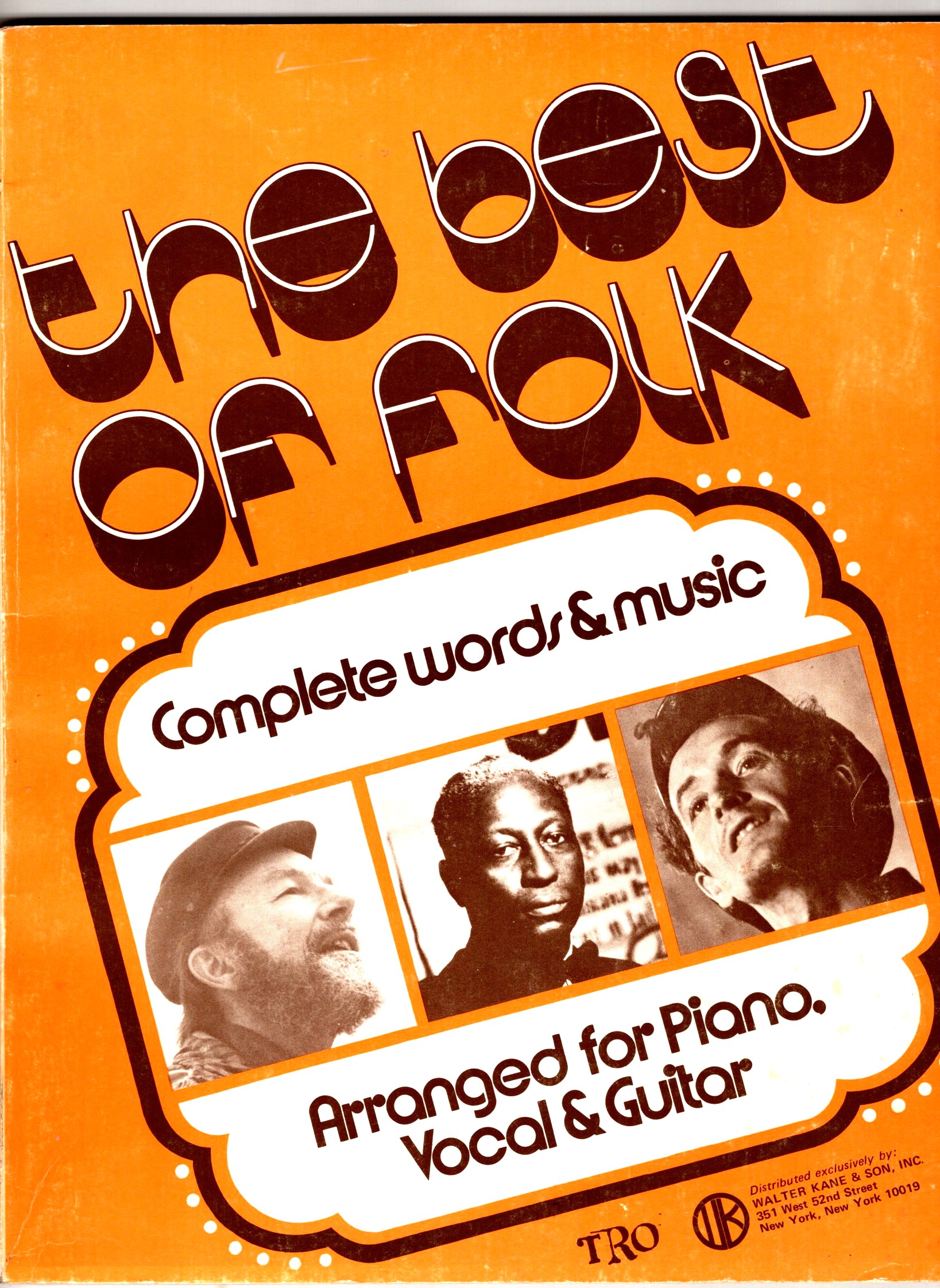 Best of Folk, the : Complete Words and Music Arranged for Piano, Vocal and Guitar