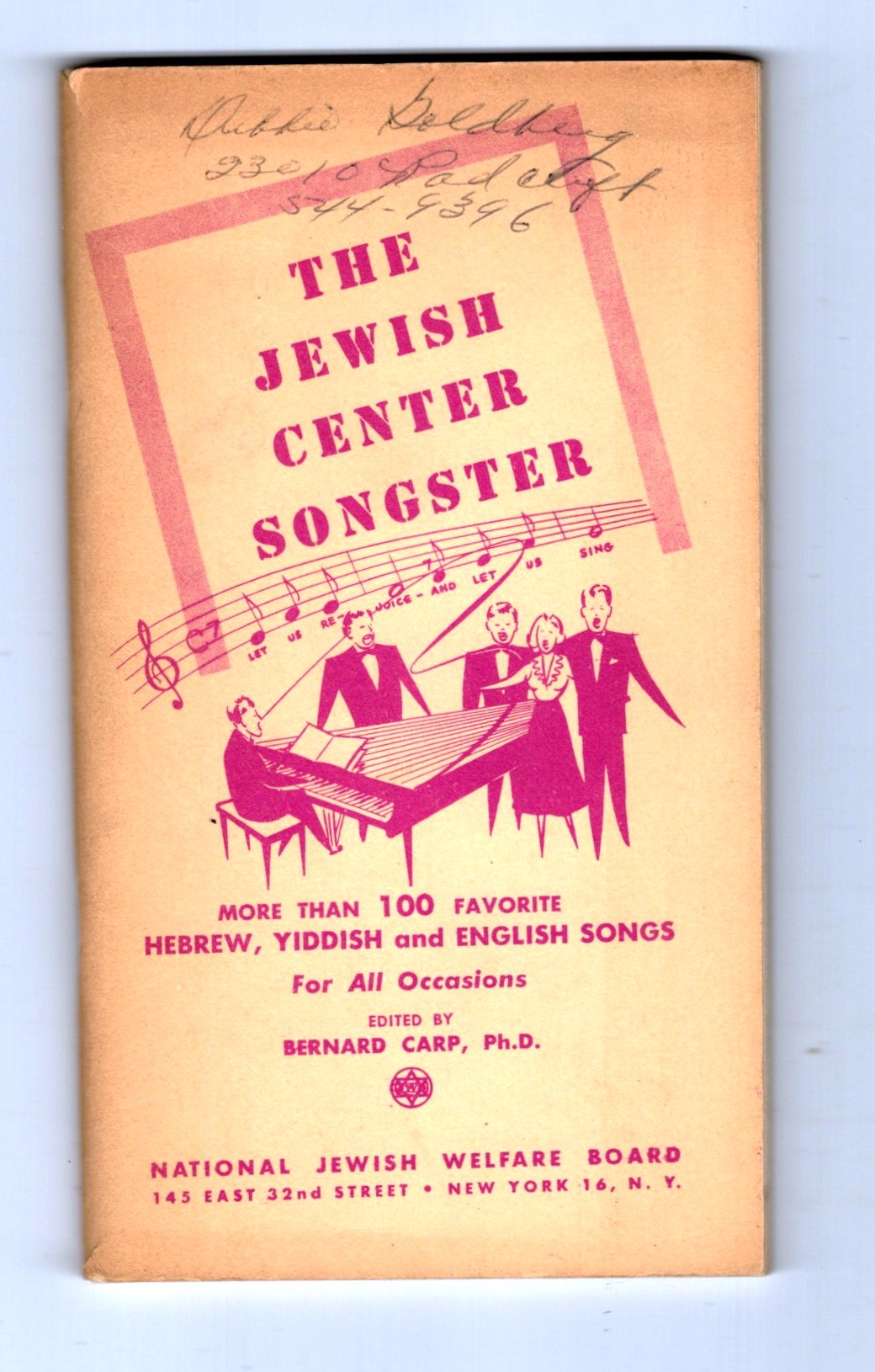 Jewish Center Songster, the : More Than 100 Favorite Hebrew, Yiddish and English Songs for all Occasions