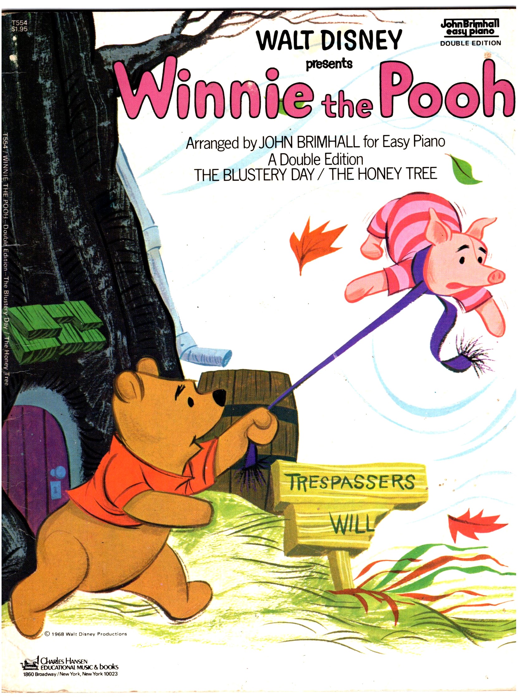 Walt Disney Presents Winnie the Pooh for Easy Piano : A Double Edition, the Blustery Day, the Honey Tree