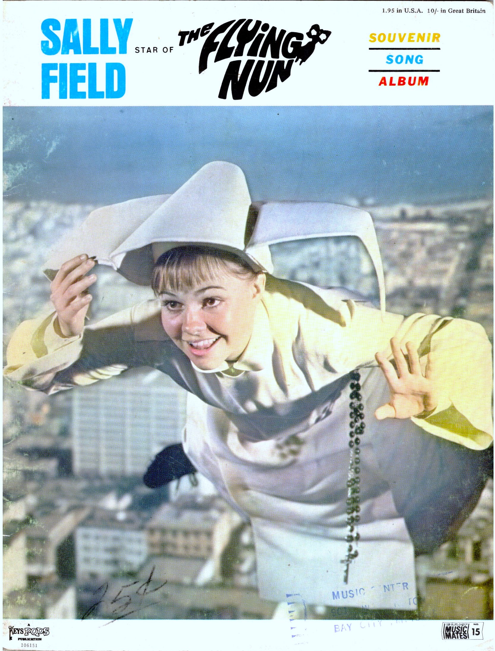 Sally Field Star of the Flying Nun Souvenir Song Album