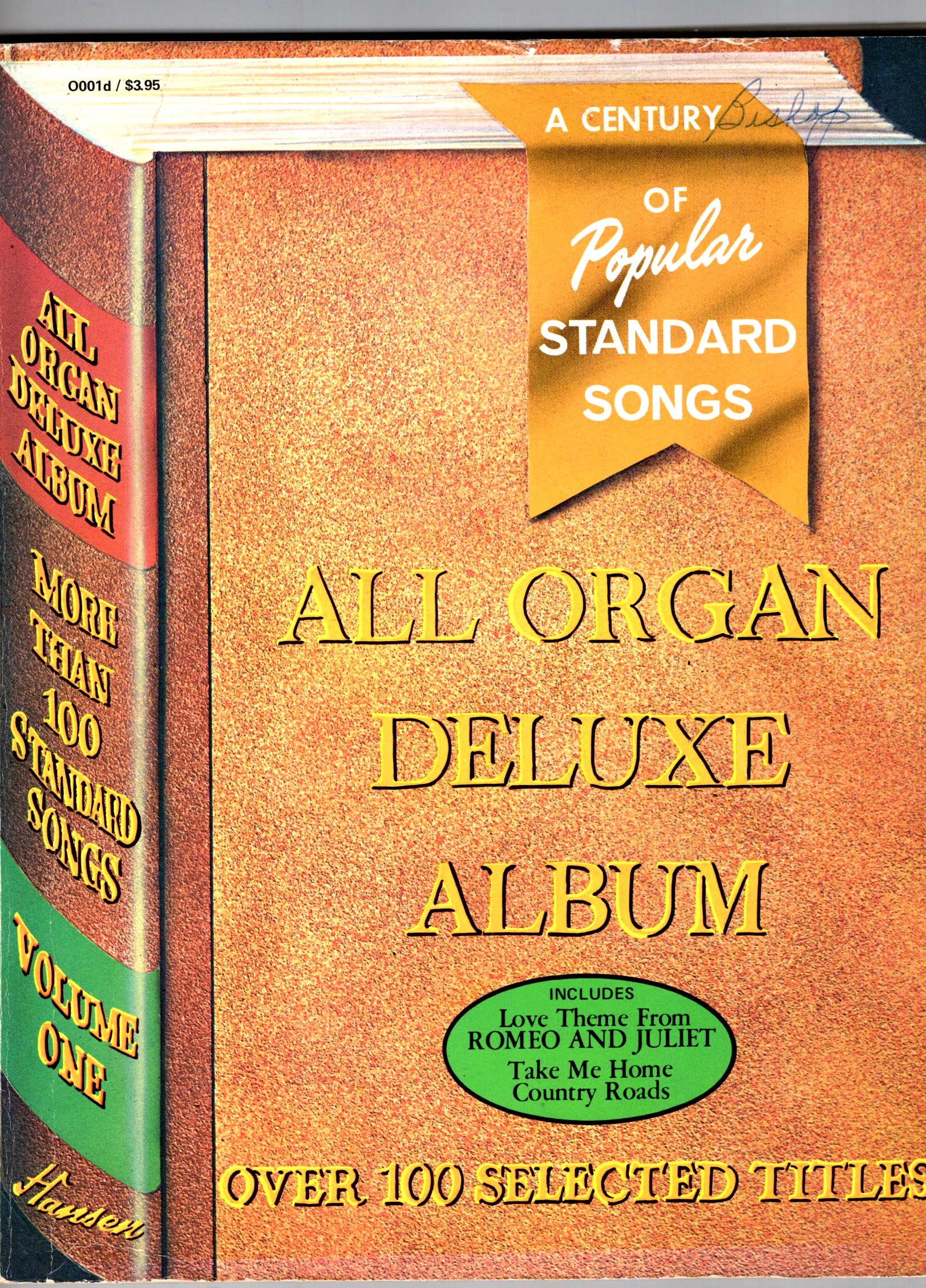 Century of Popular Standard Songs, Volume 1 : All Organ Deluxe Album, over 100 Selected Titles