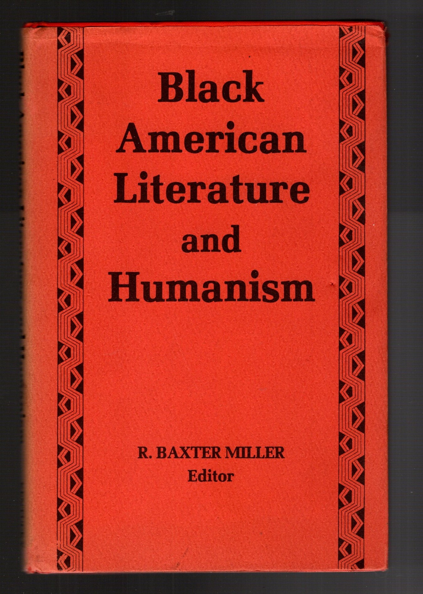 Black American Literature and Humanism