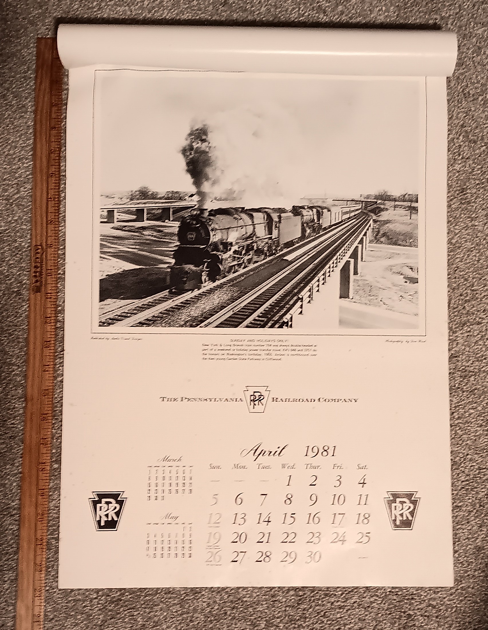 Pennsylvania Railroad 1981 : (Promotional Calendar)