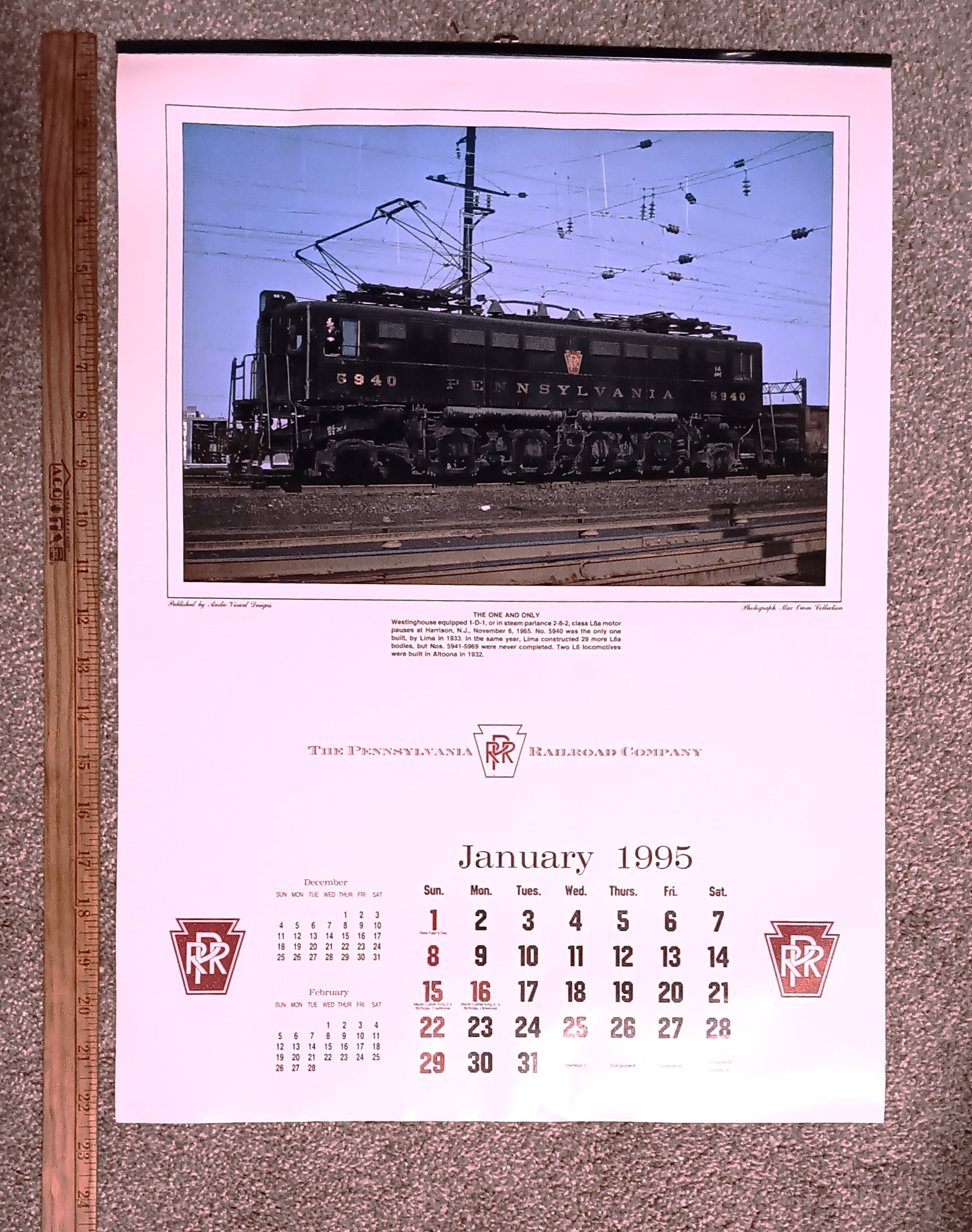 Pennsylvania Railroad 1995 : (Promotional Calendar)
