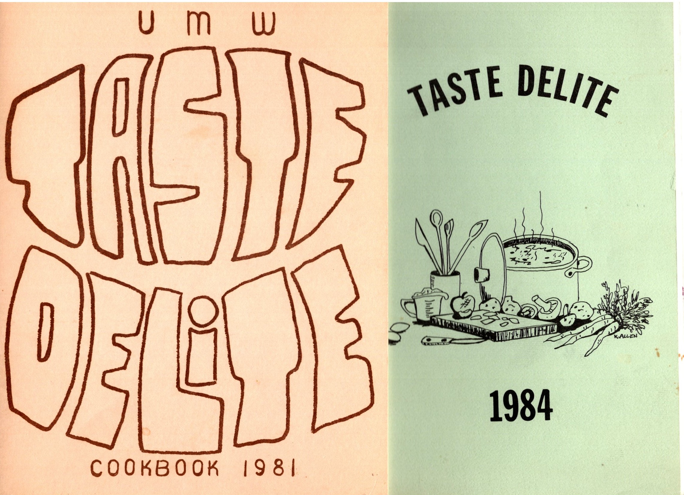 Taste Delight : Lot of 6 Cookbooks, United Methodist Women, First United Methodist Church, Warren, Michigan