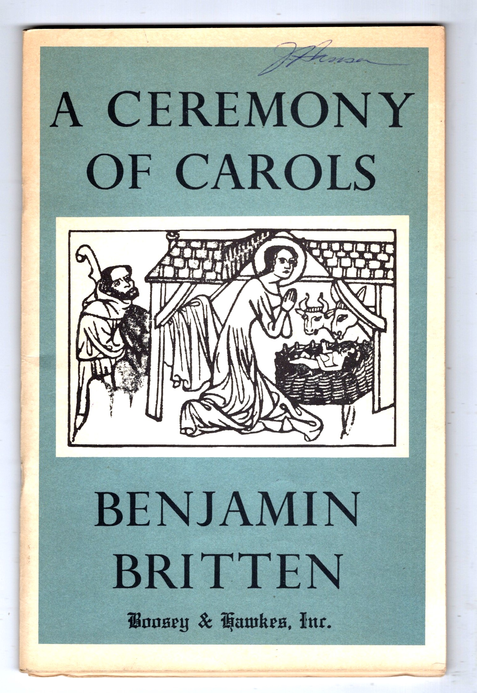 Ceremony of Carols, a : For Treble Voices and Harp or Piano. Opus 28