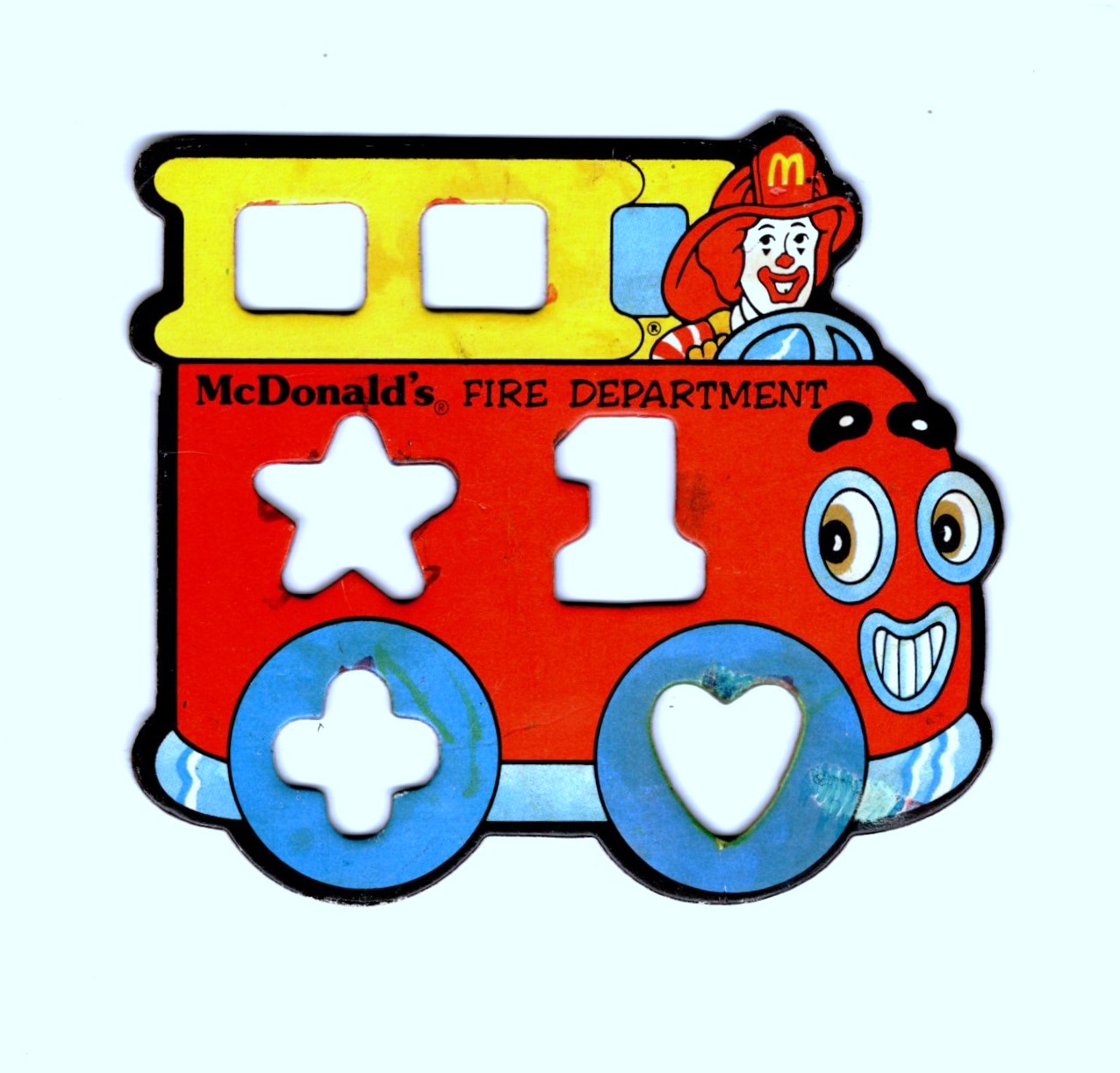 McDonald's Fire Department : Fire Engine Toy Stencil