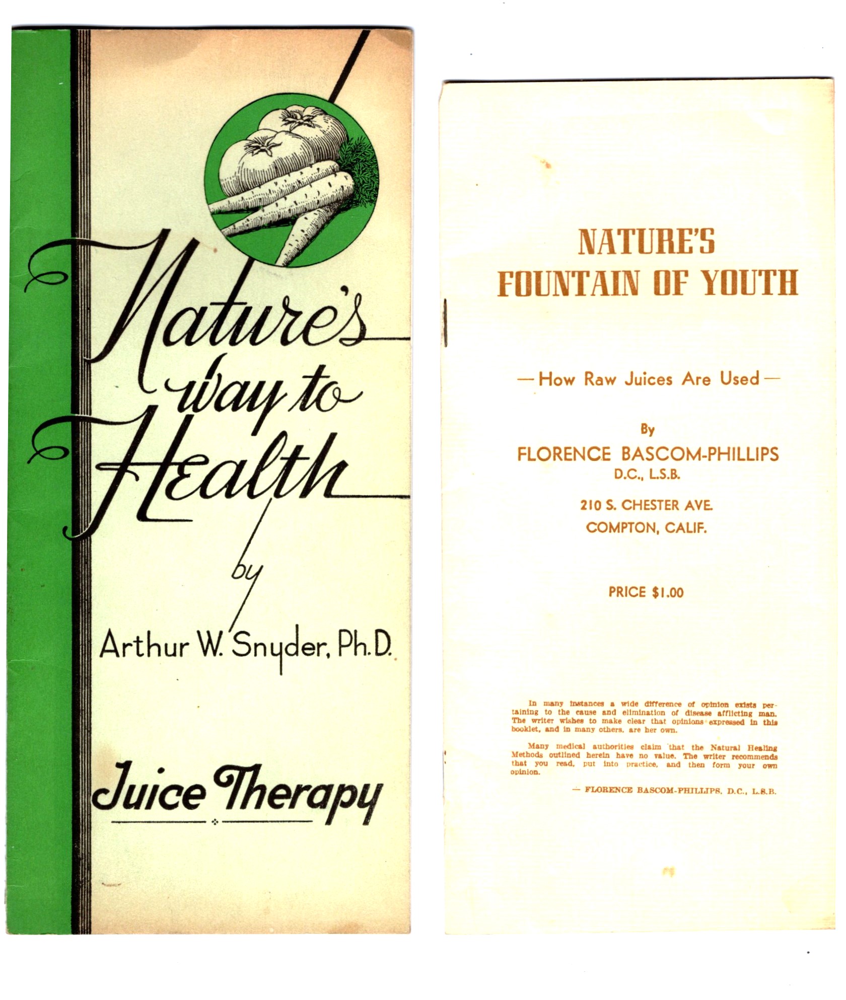 Nature's Way to Health : Juice Therapy