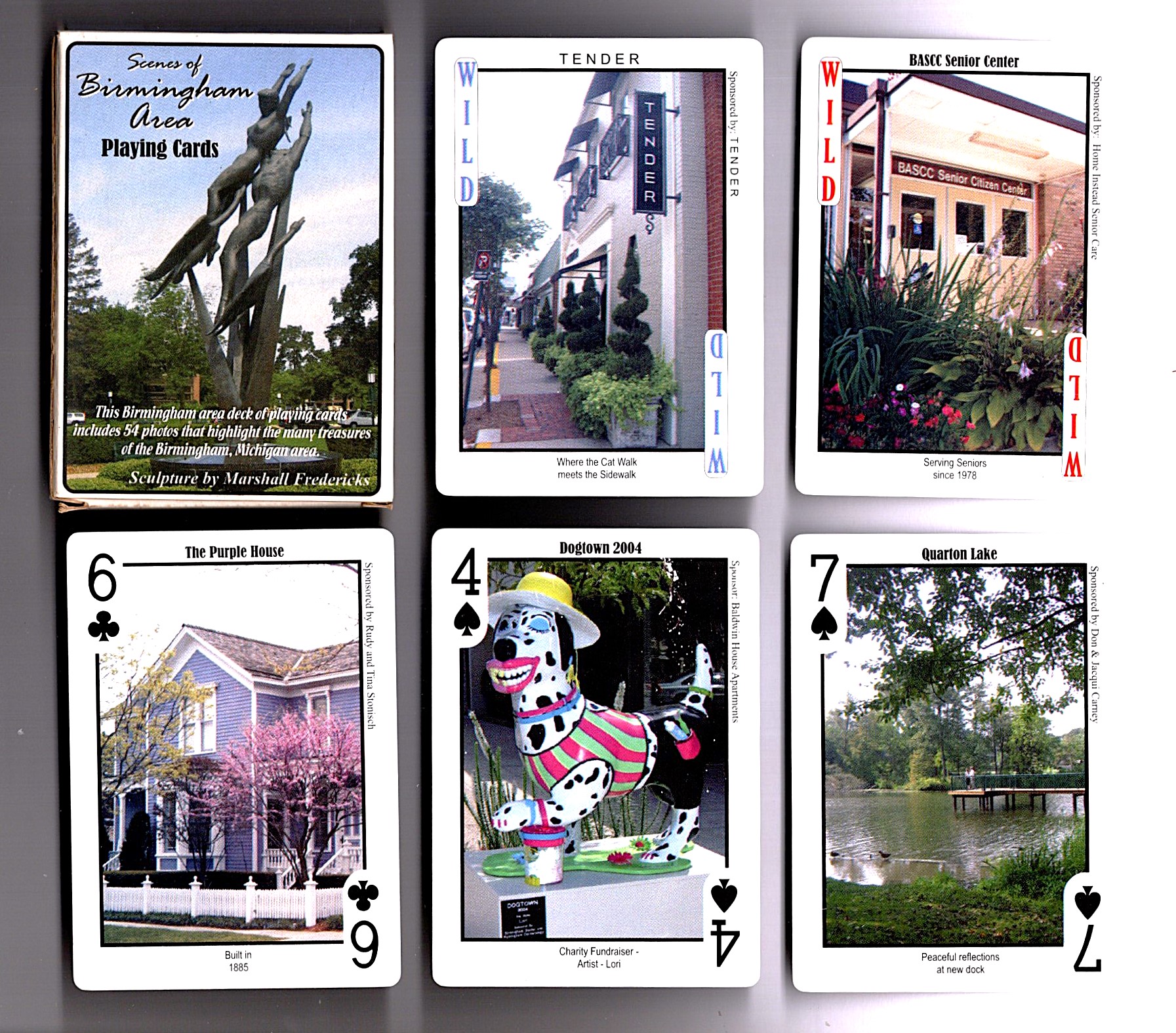 Scenes of Birmingham Area (Michigan) : Real Souvenir Playing Cards
