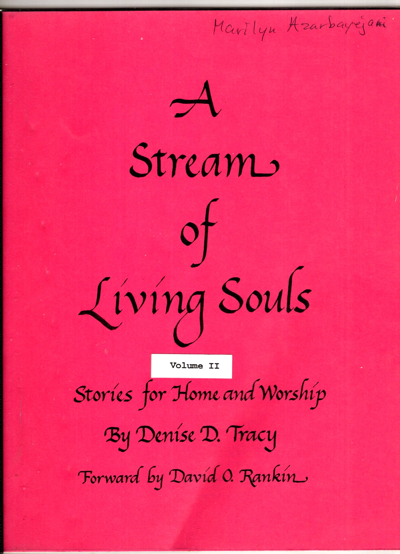 Stream of Living Souls, A, Volume 2 : Thirty Stories for Home and Worship
