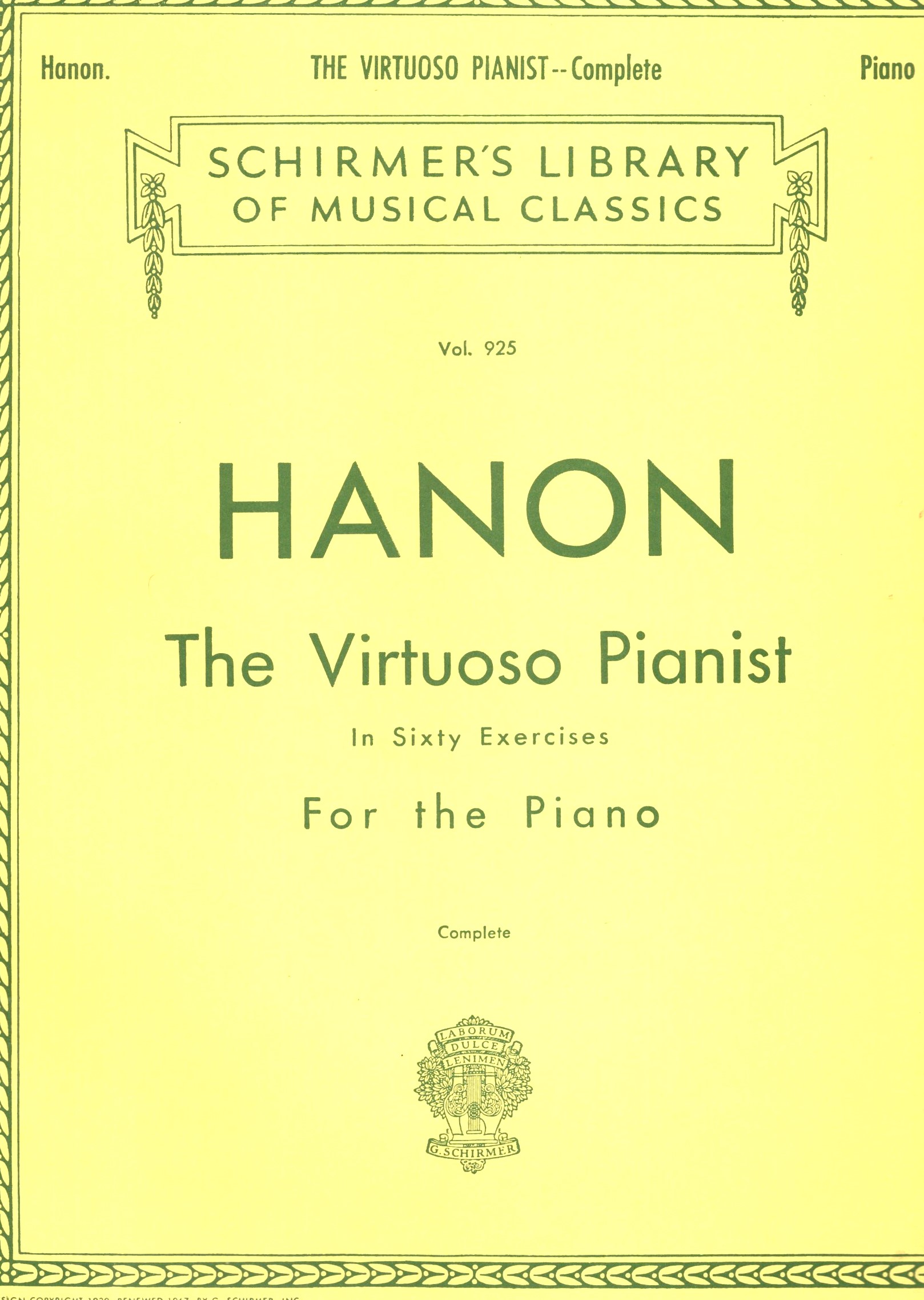 Image for Hanon, the Virtuoso Pianist : In 60 Exercises for the Piano, Complete Hanon, the Virtuoso Pianist : In 60 Exercises for the Piano, Complete