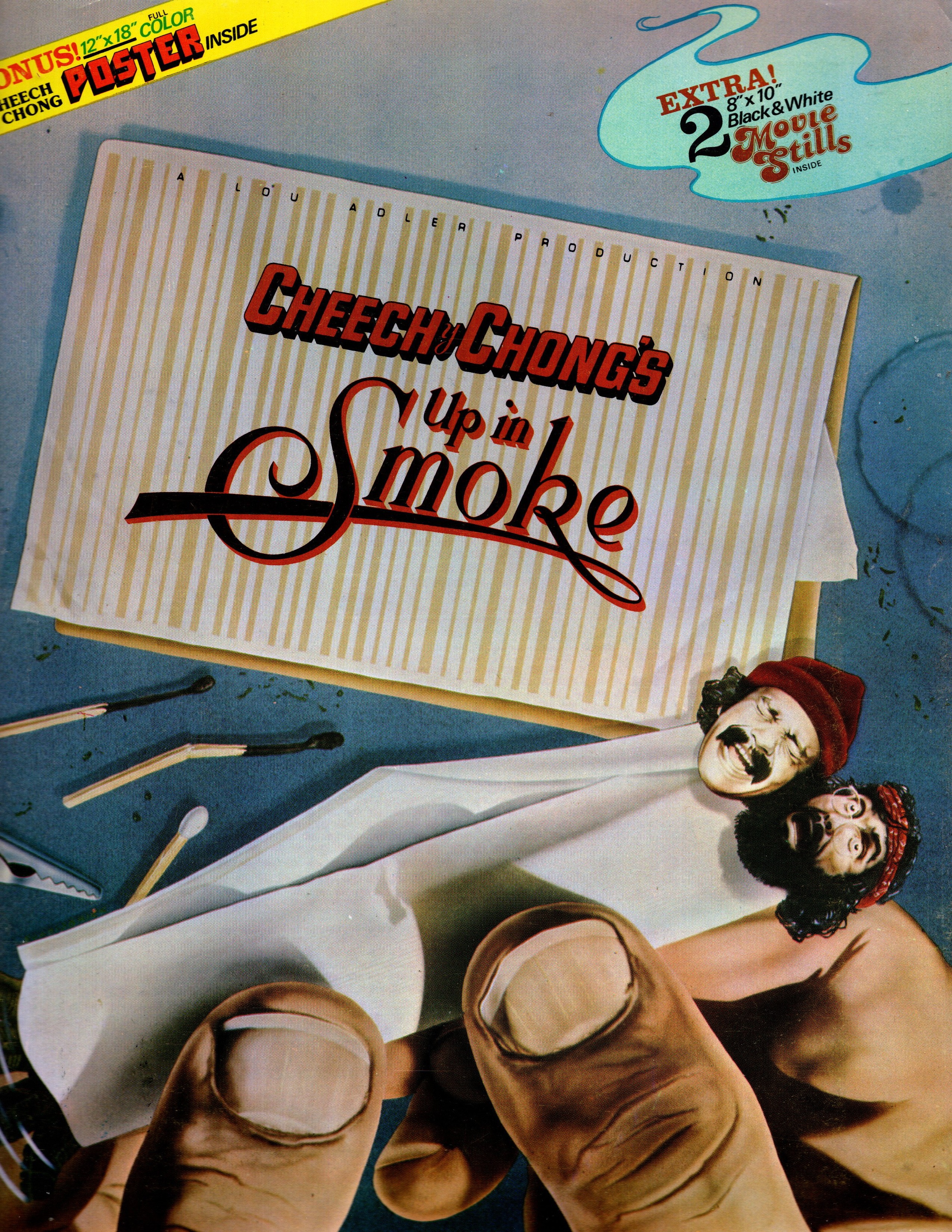 Cheech and Chong's Up in Smoke, Souvenir Movie Program : With Two Movie Stills and Bonus Poster, 1978