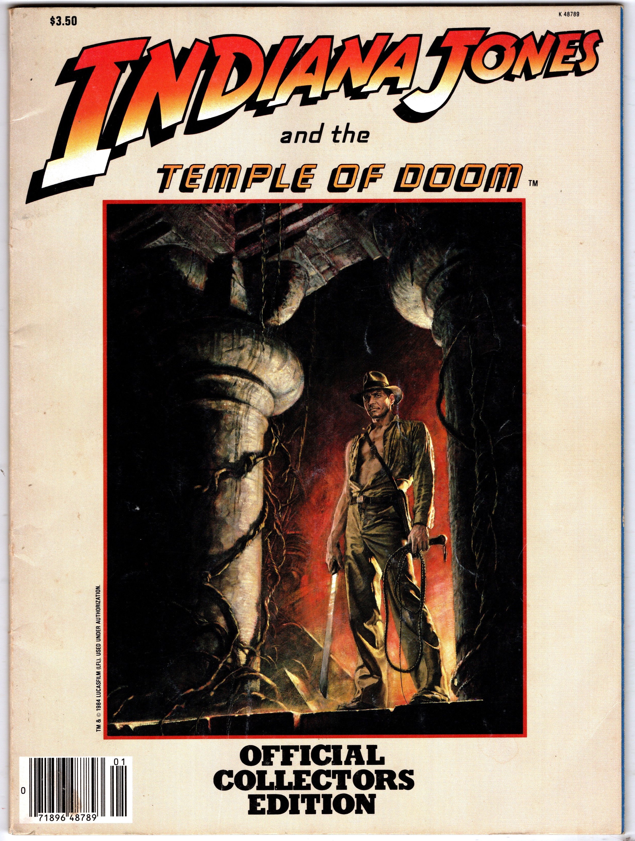 Indiana Jones and the Temple of Doom : Souvenir Movie Program, Official Collectors Edition, 1984