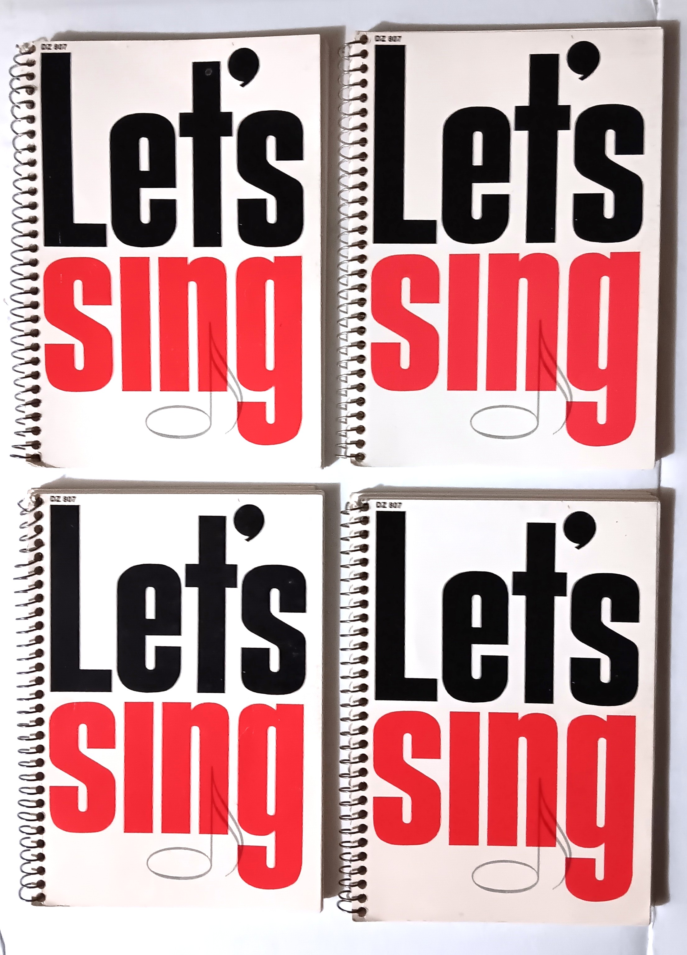 Let's Sing : DZ 807, Pocket Size Edition (Lot of Four)
