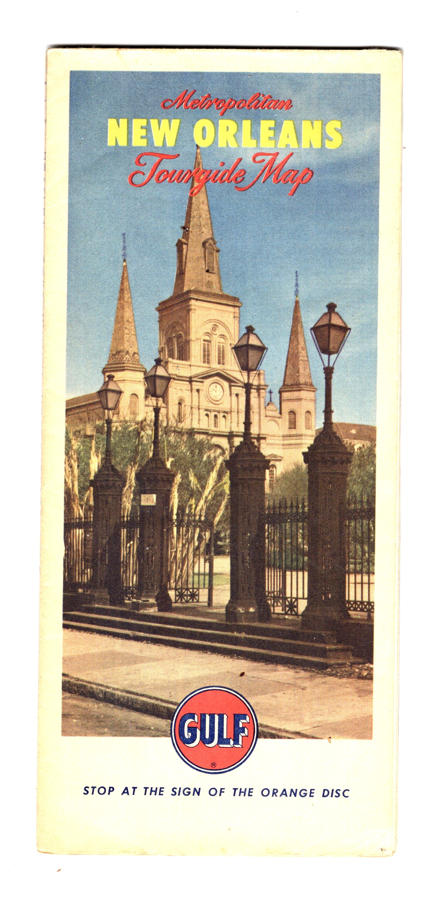 Metropolitan New Orleans Tourguide Map : Louisiana, 1946