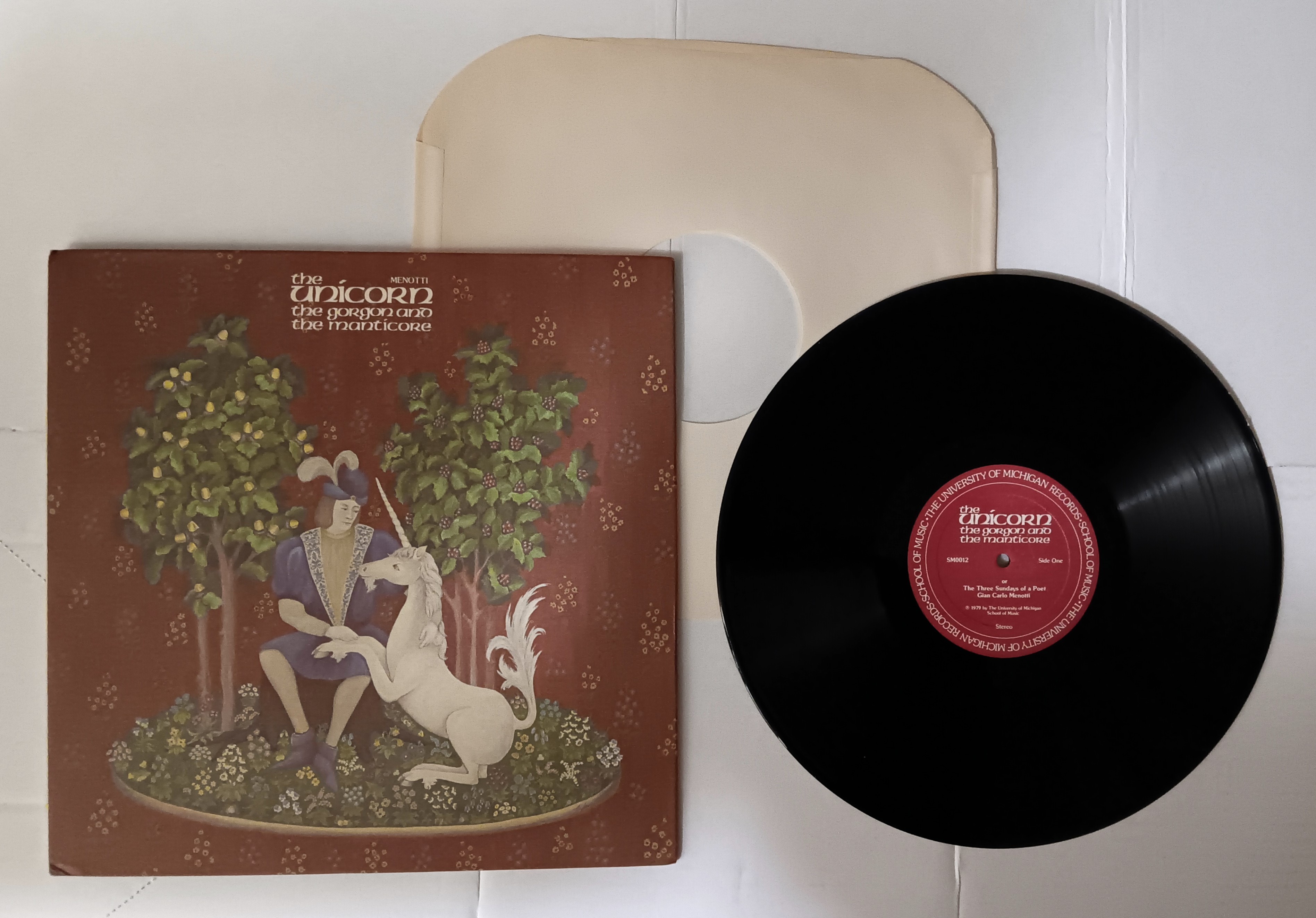 Unicorn, the Gorgon, and the Manticore, a Madrigal Fable : Vintage LP Vinyl Record