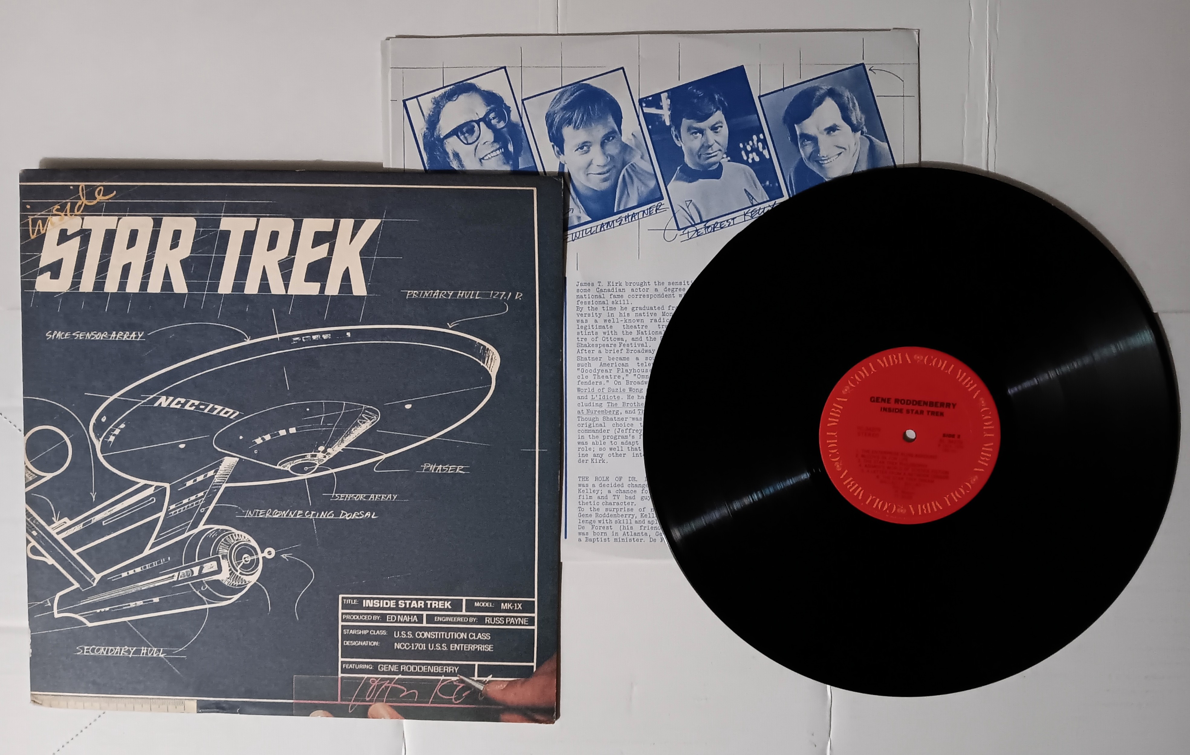 Image for Inside Star Trek : Vintage LP Vinyl Record Inside Star Trek : Vintage LP Vinyl Record