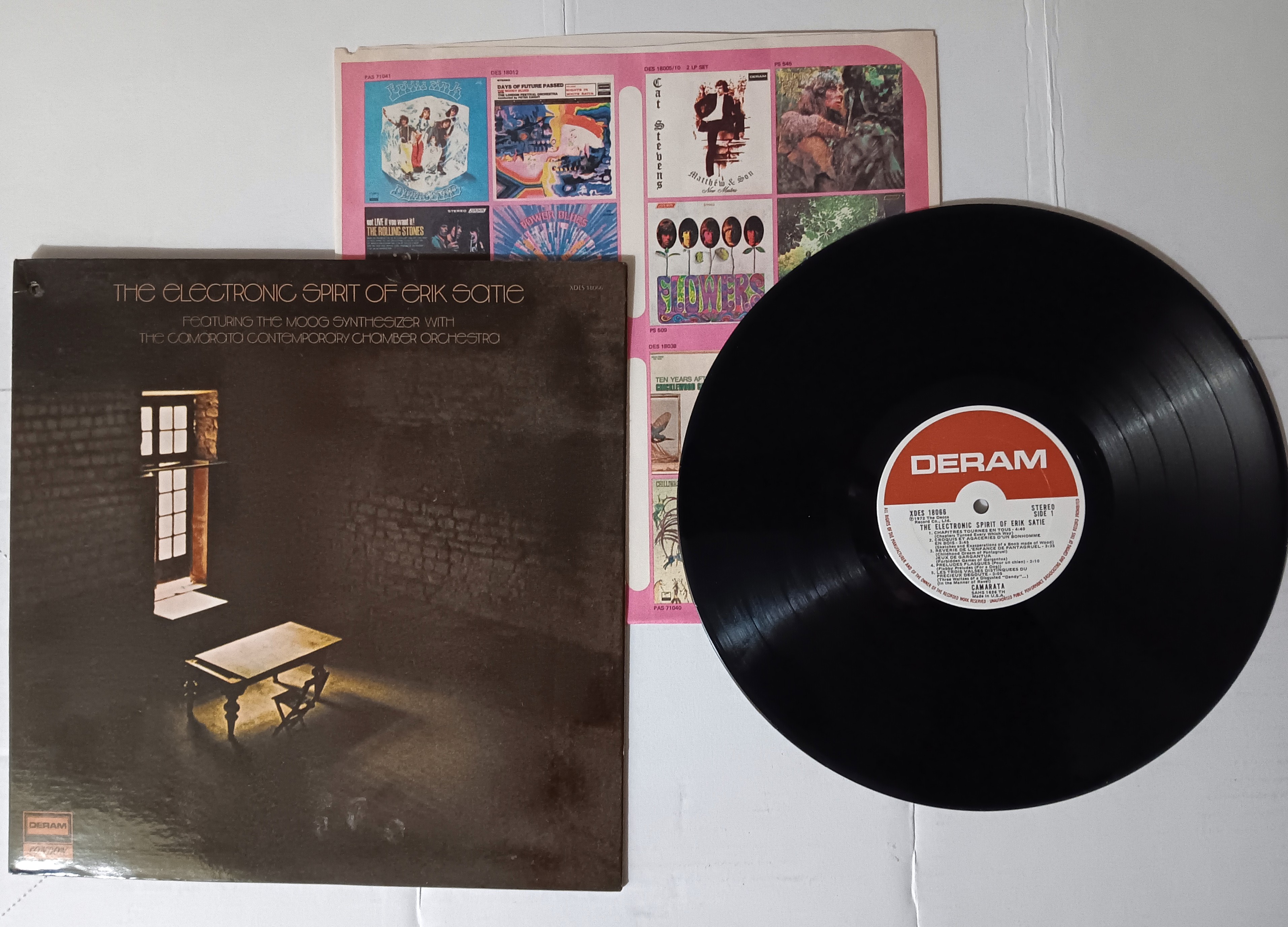 Electronic Spirit of Erik Satie, Featuring the Moog Synthesizer and the Camarata Contemporary Chamber Orchestra : Vintage LP Vinyl Record