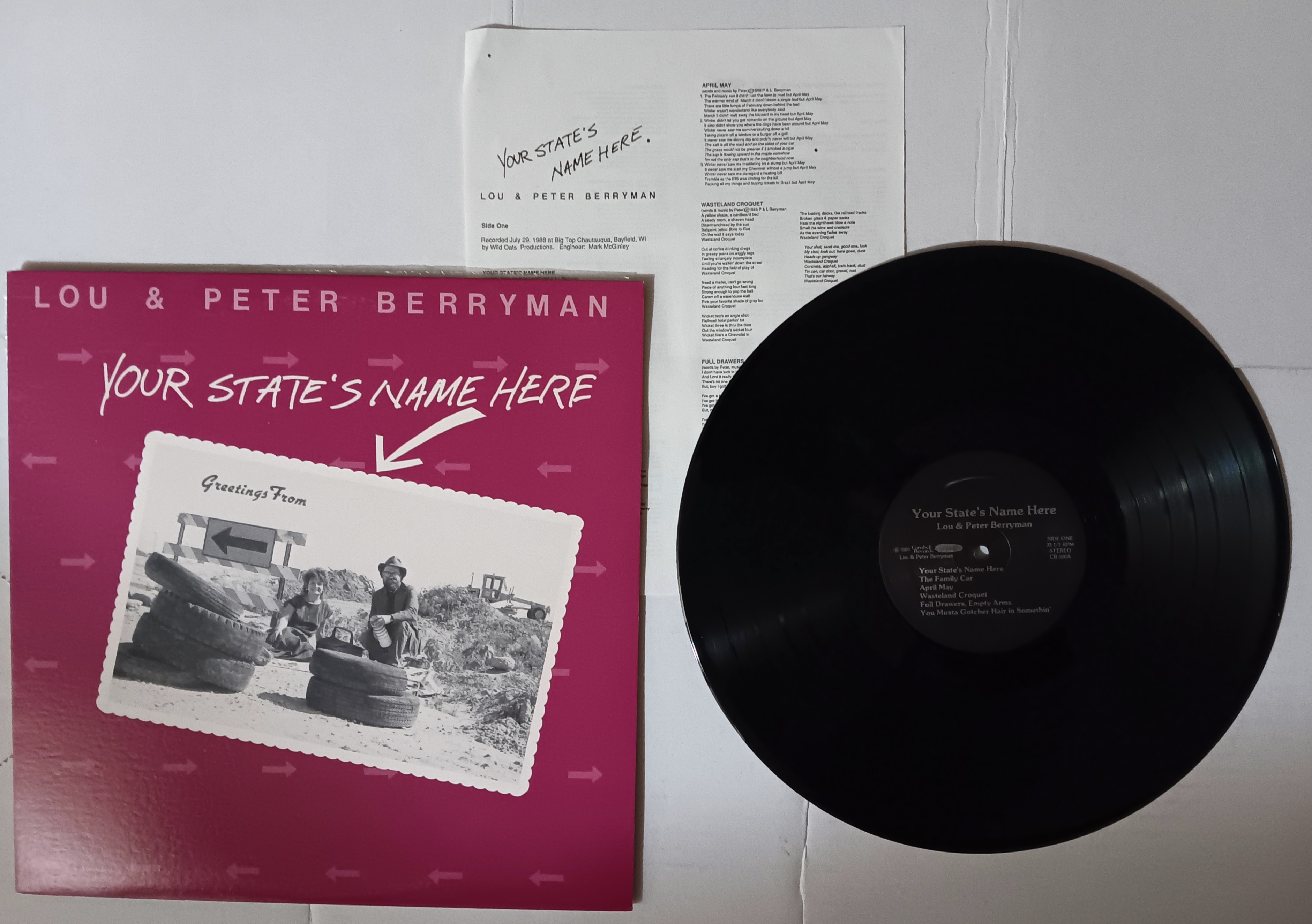 Image for Berryman, Your State's Name Here : Vintage LP Vinyl Record Berryman, Your State's Name Here : Vintage LP Vinyl Record
