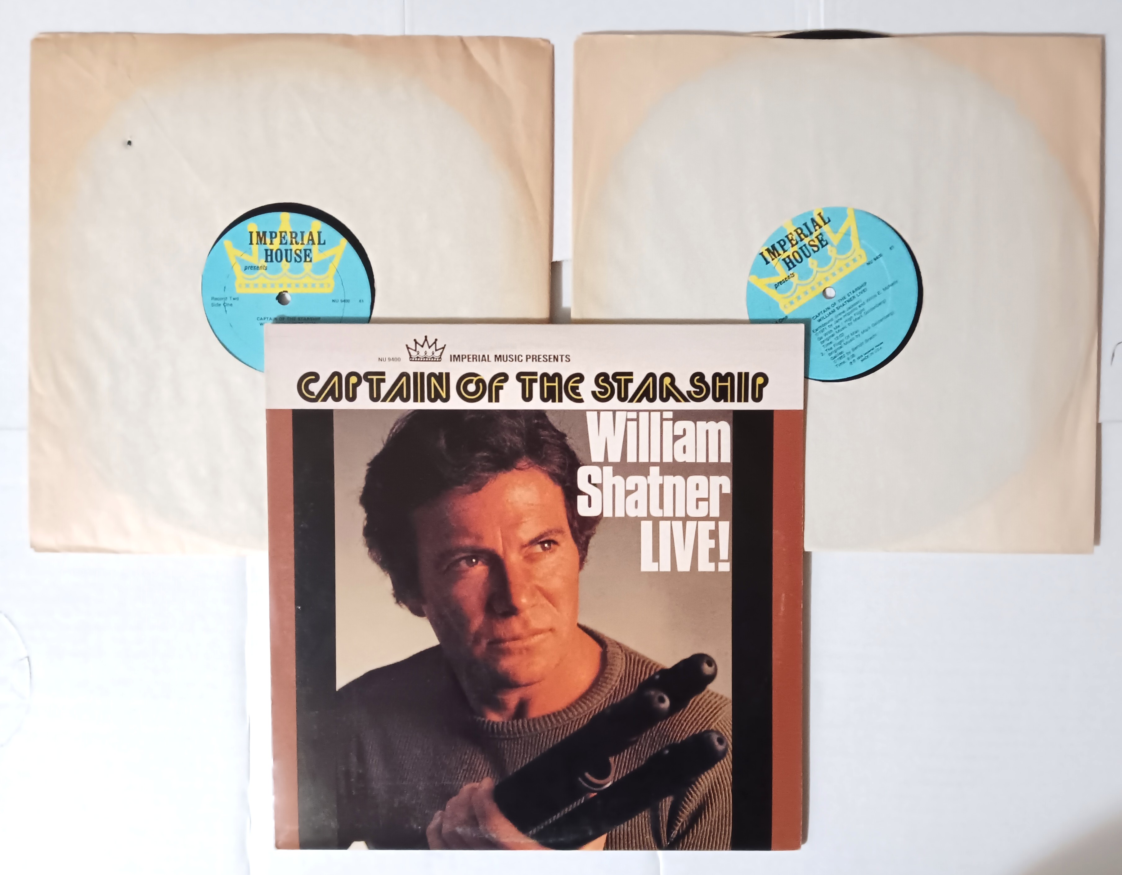 Image for Captain of the Starship, William Shatner Live : Vintage LP Vinyl Record Captain of the Starship, William Shatner Live : Vintage LP Vinyl Record