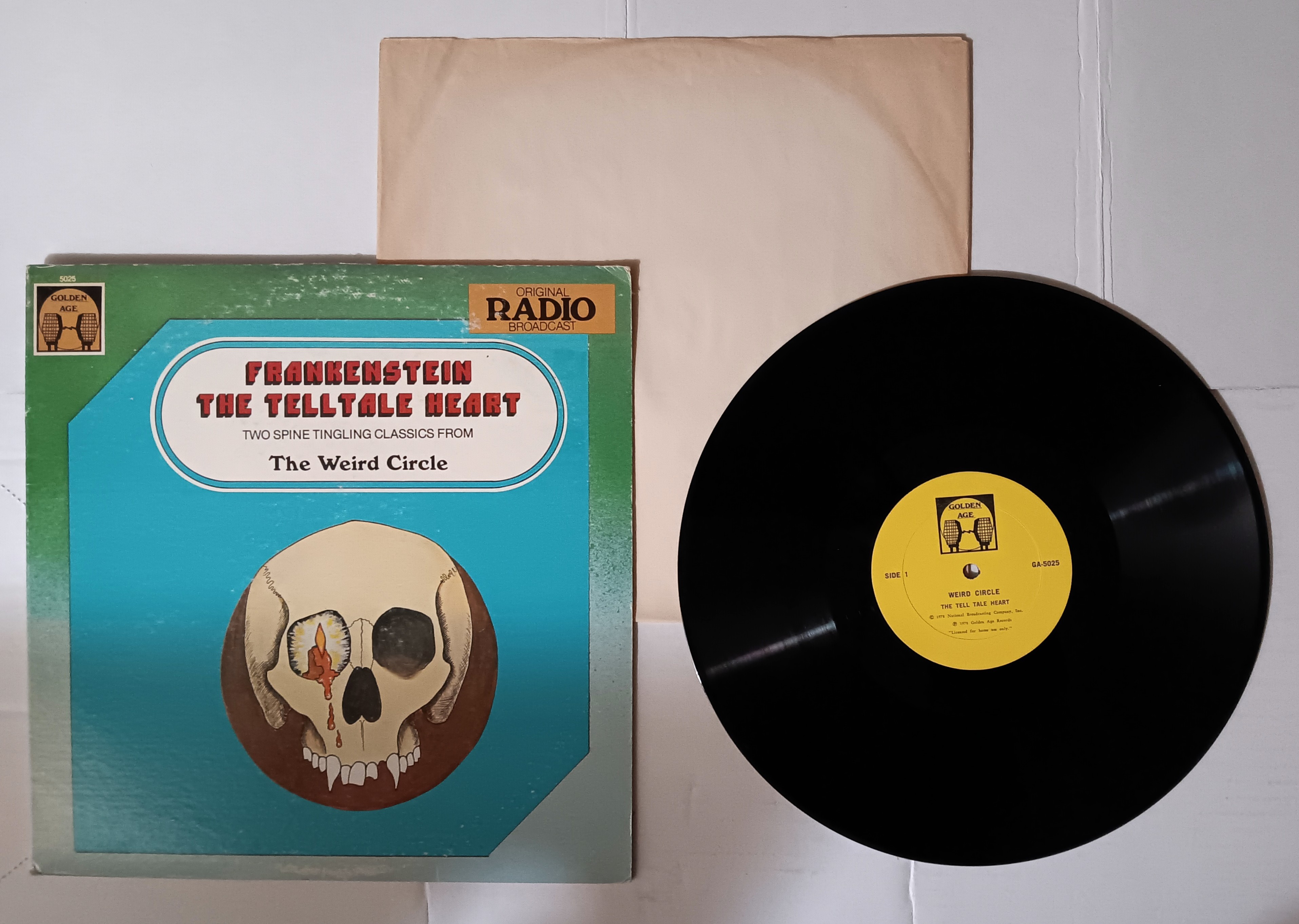 Frankenstein, and, the Telltale Heart, Two Classic Radio Dramas : Vintage LP Vinyl Record
