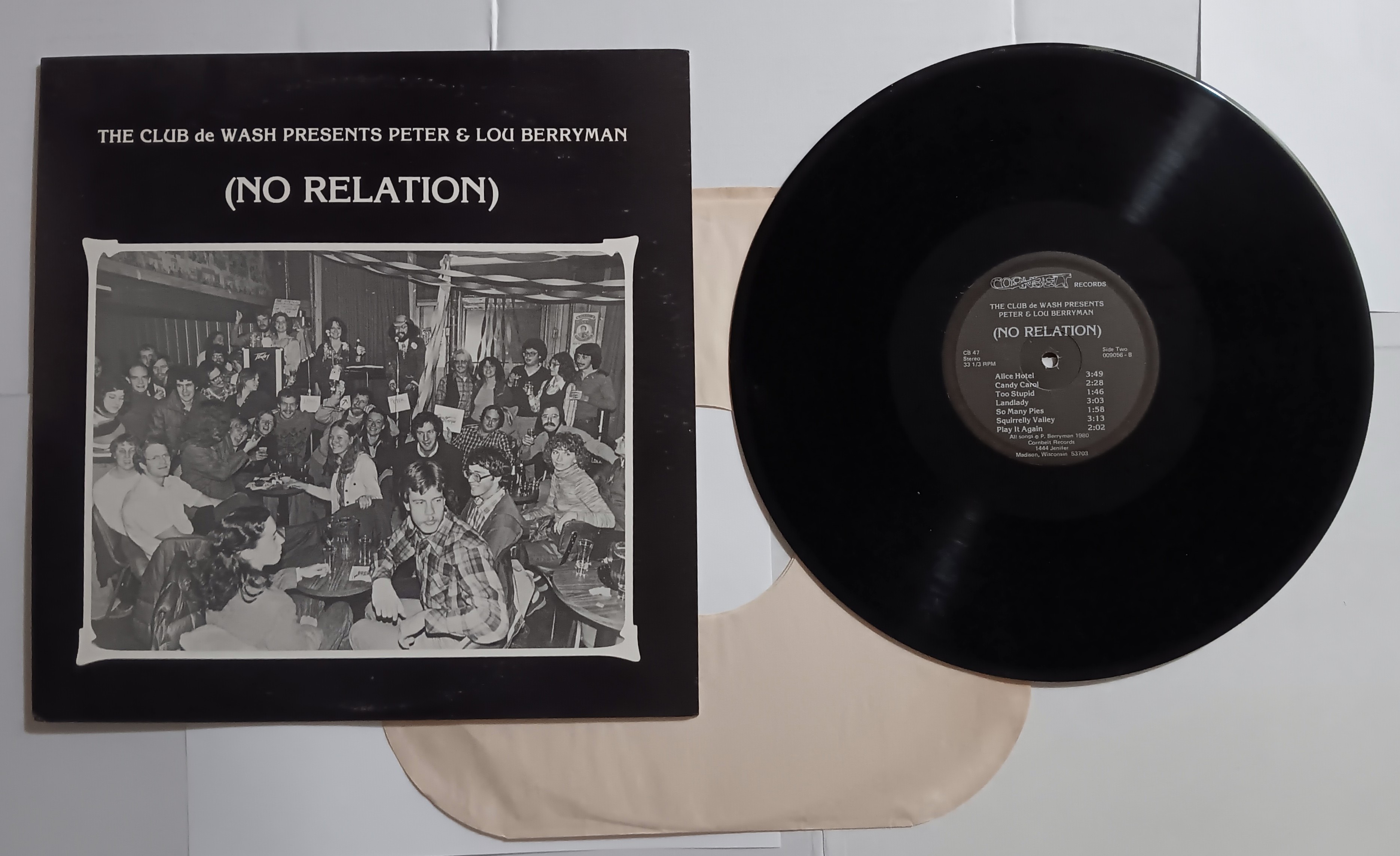 Image for Berryman, No Relation : Vintage LP Vinyl Record Berryman, No Relation : Vintage LP Vinyl Record
