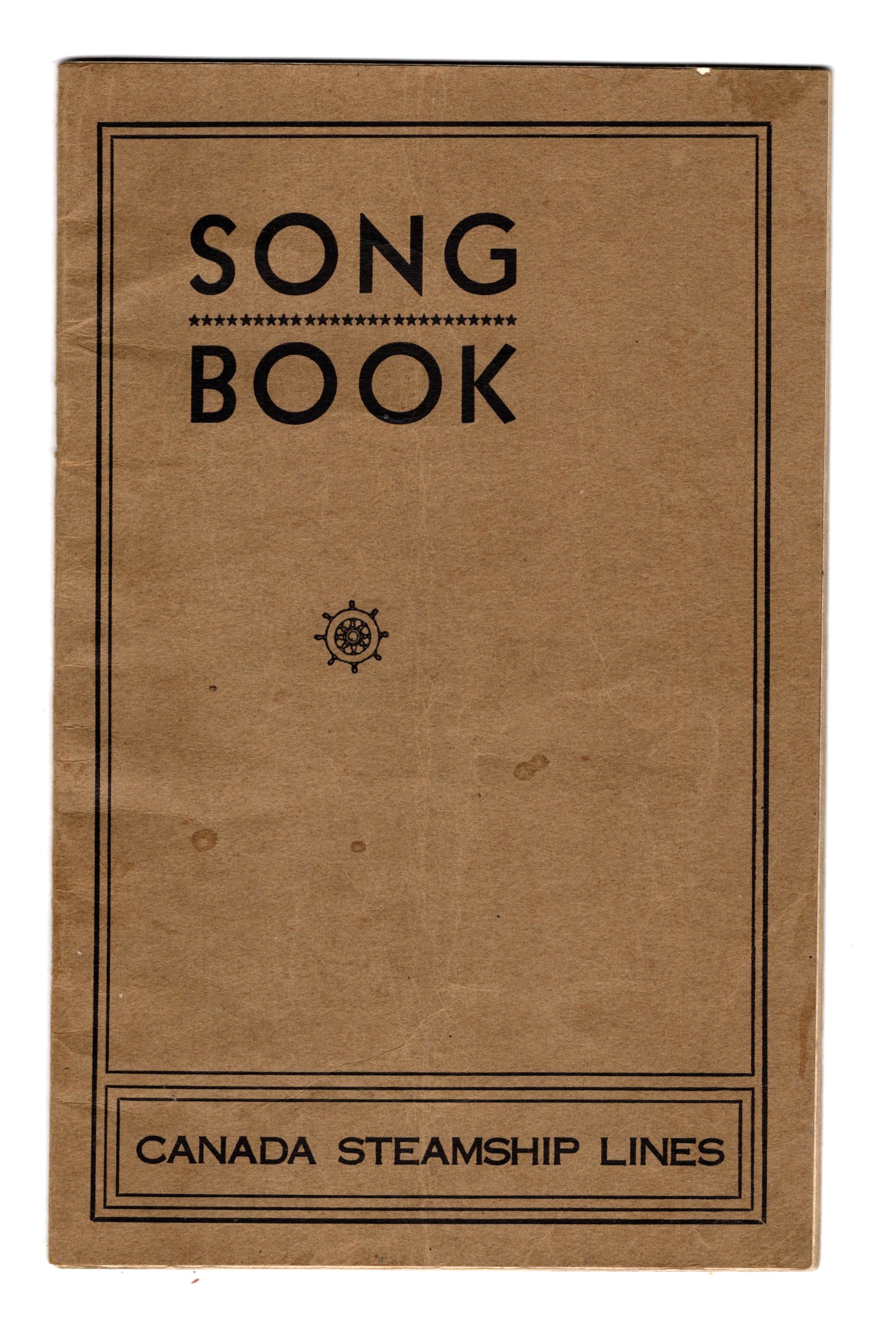 Song Book : Canada Steamship Lines