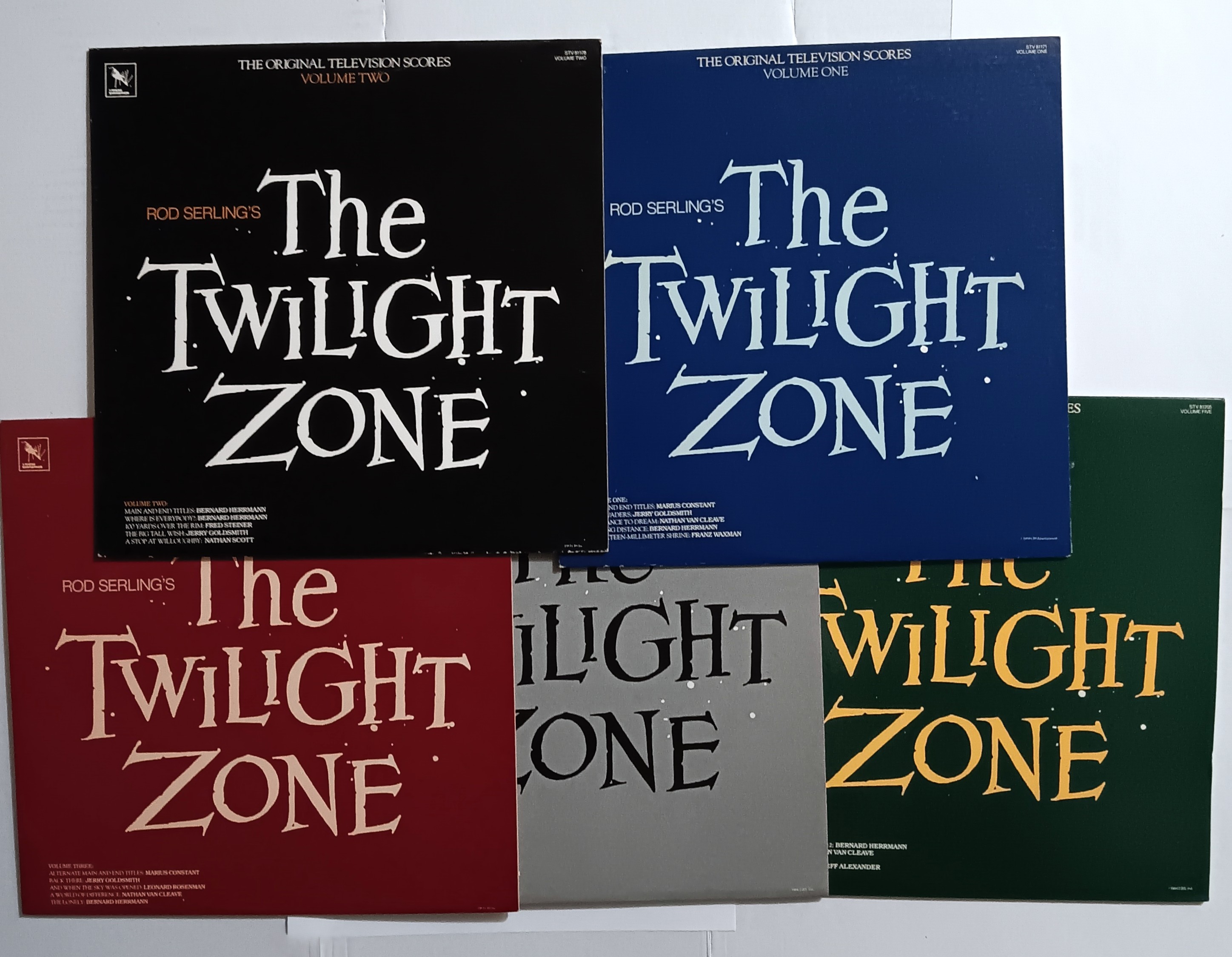 Twilight Zone, the Original Television Scores, Complete in 5 Volumes : Vintage LP Vinyl Records