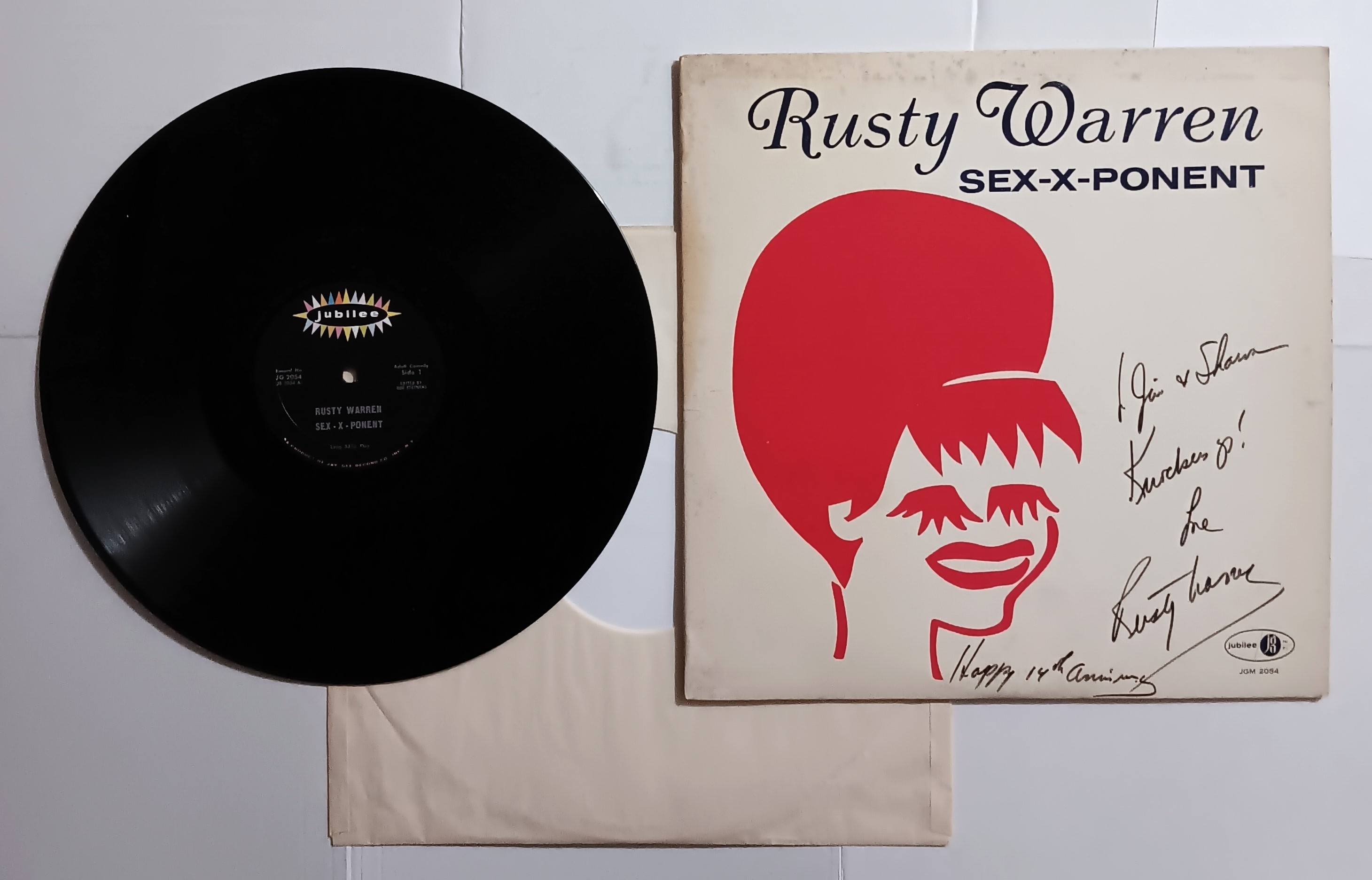 Image for Rusty Warren Sex-X-Ponent : Vintage LP Vinyl Record (Signed) Rusty Warren Sex-X-Ponent : Vintage LP Vinyl Record (Signed)