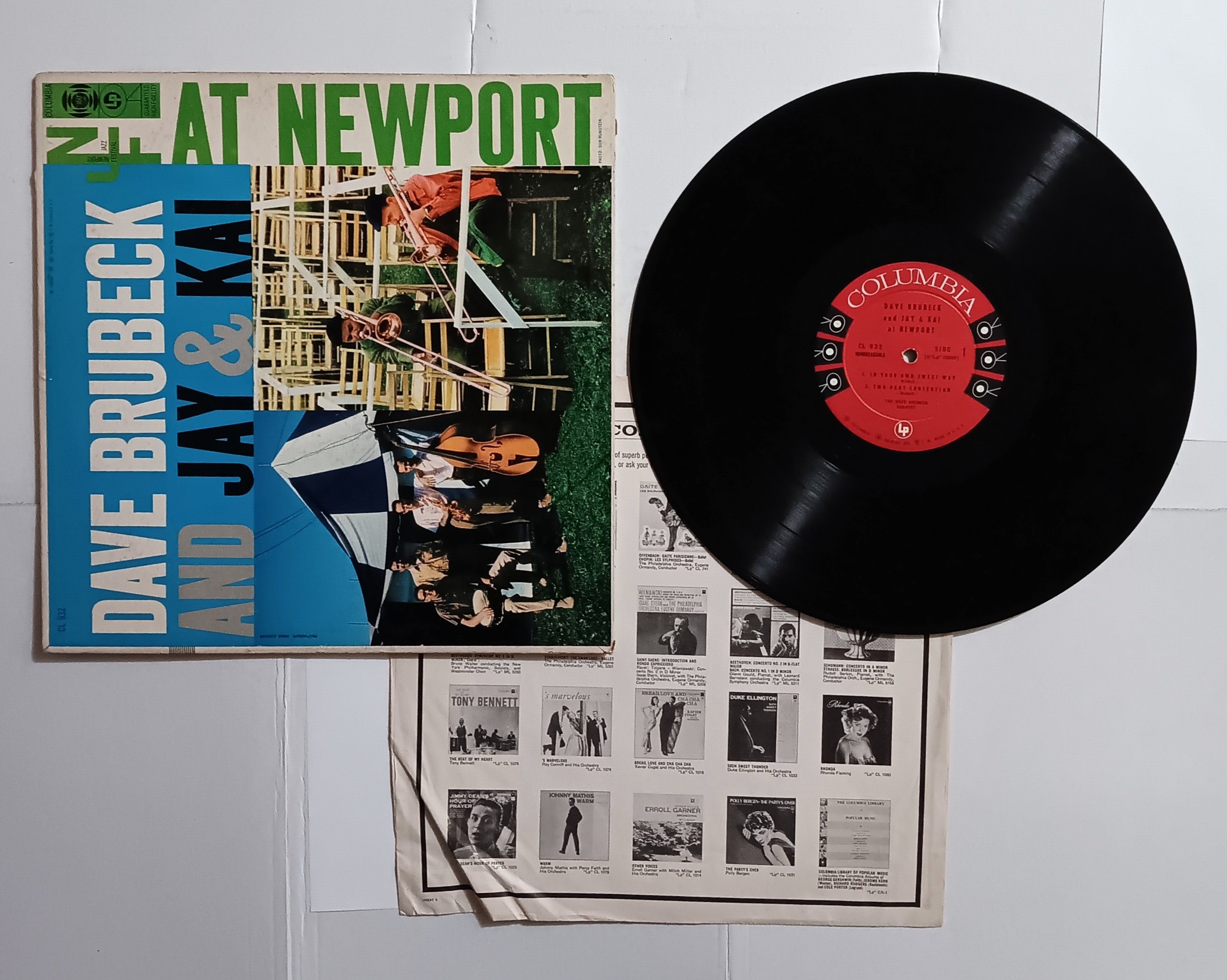 Dave Brubeck and Jay & Kai at Newport : Vintage LP Vinyl Record