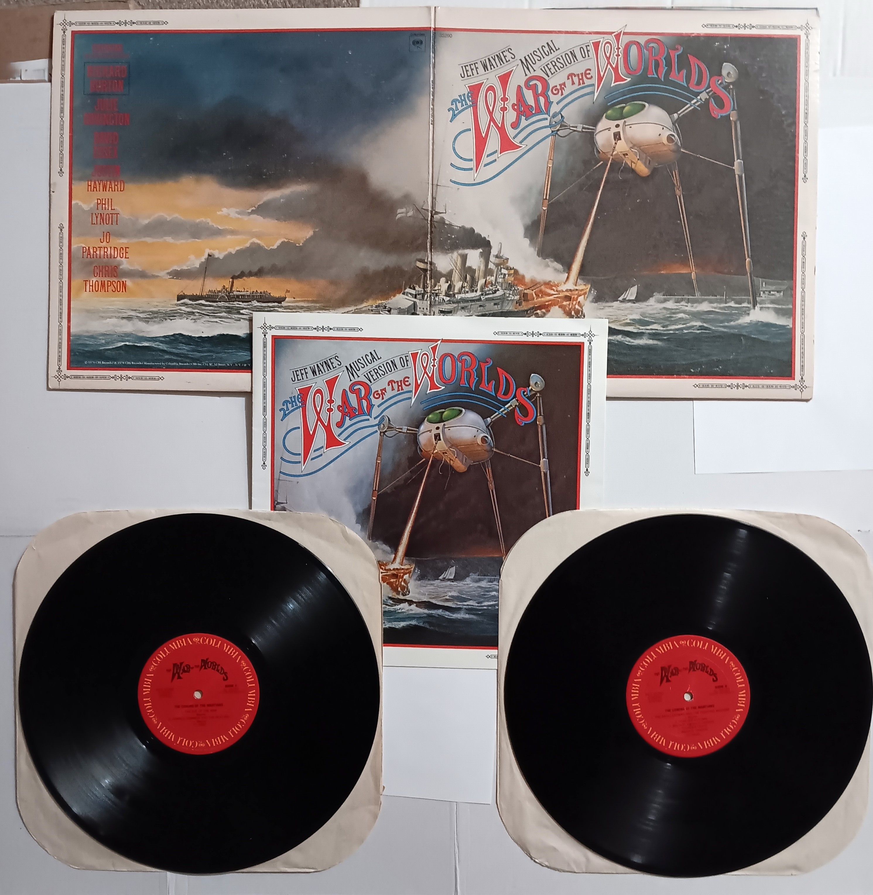 Jeff Wayne's Musical Version of War of the Worlds : Vintage LP Vinyl Records