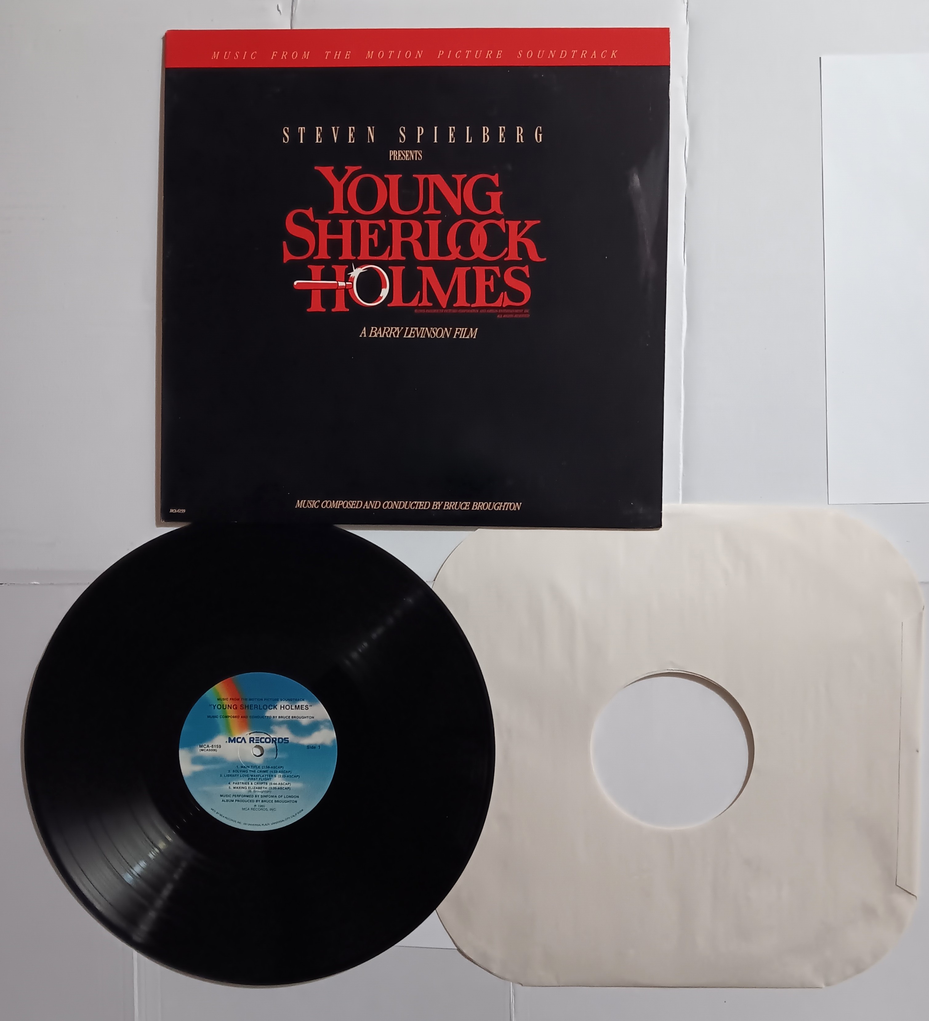 Young Sherlock Holmes, Music from the Motion Picture Soundtrack : Vintage LP Vinyl Record