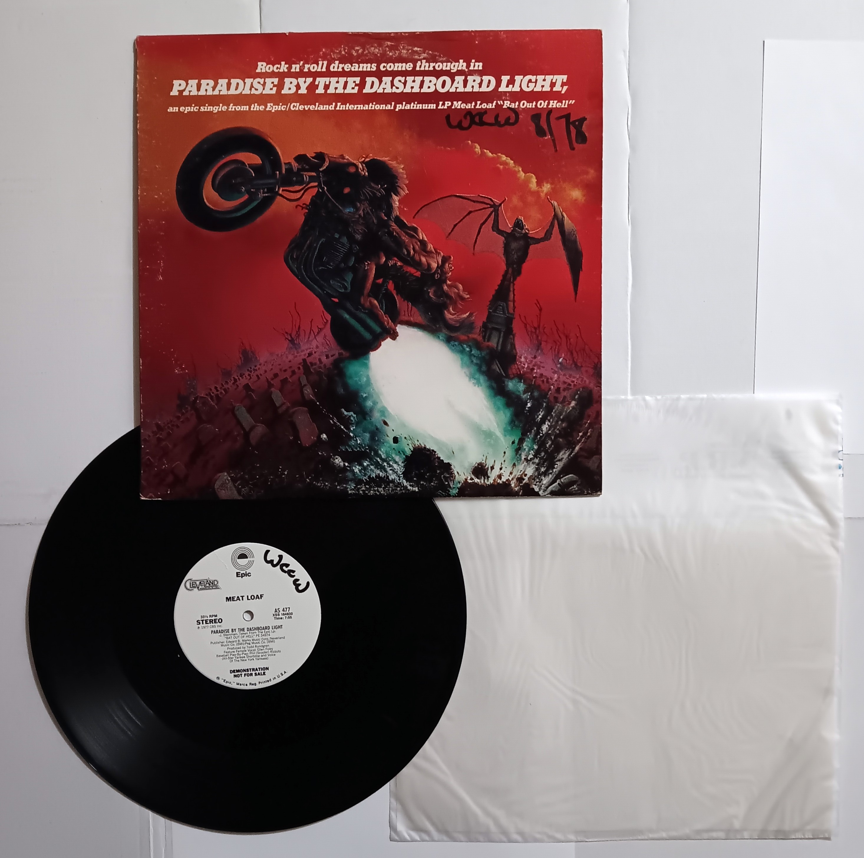 Paradise by the Dashboard Light, 12-Inch Single : Vintage LP Vinyl Record
