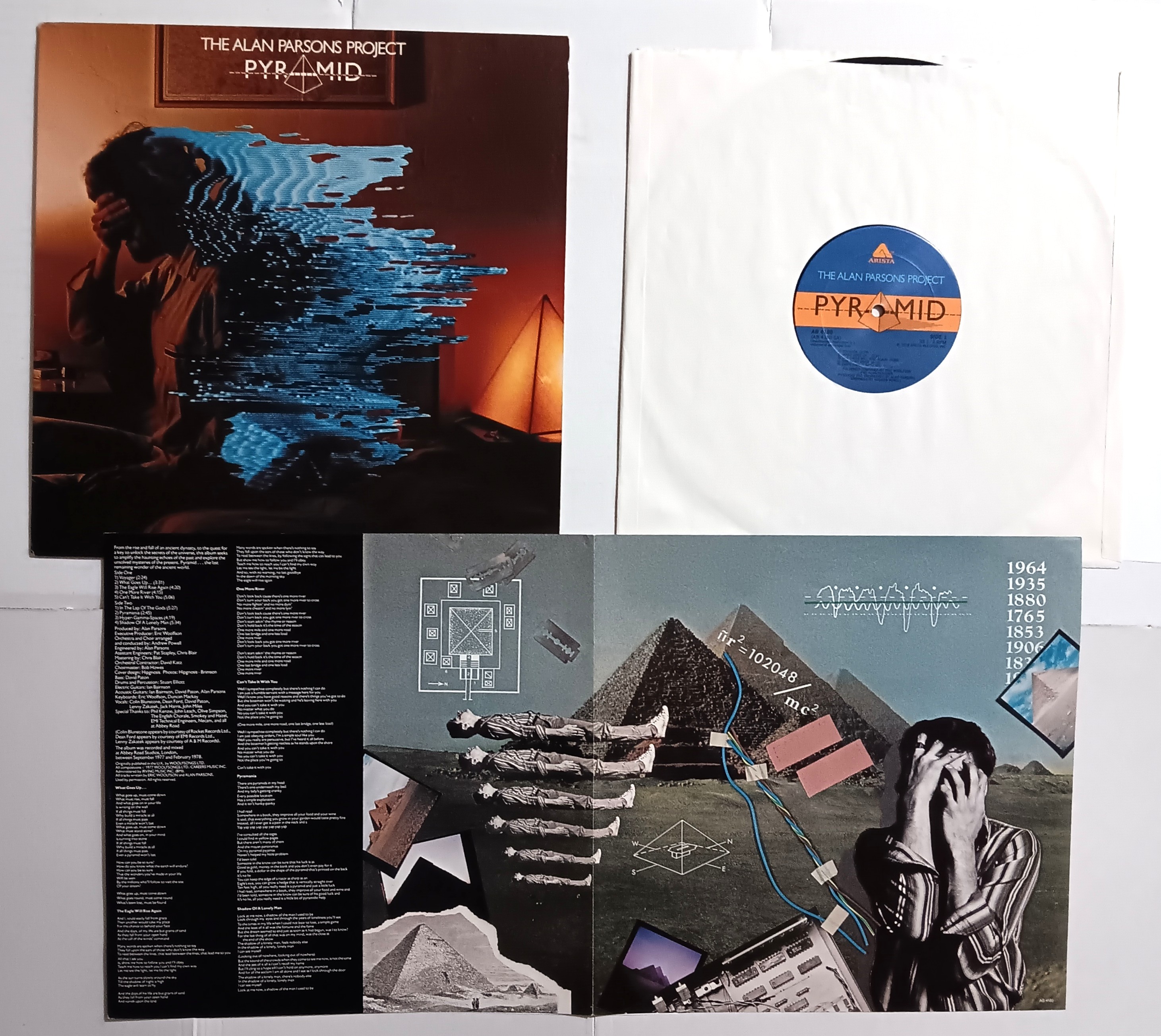 Alan Parsons Project, Pyramid : Vintage LP Vinyl Record