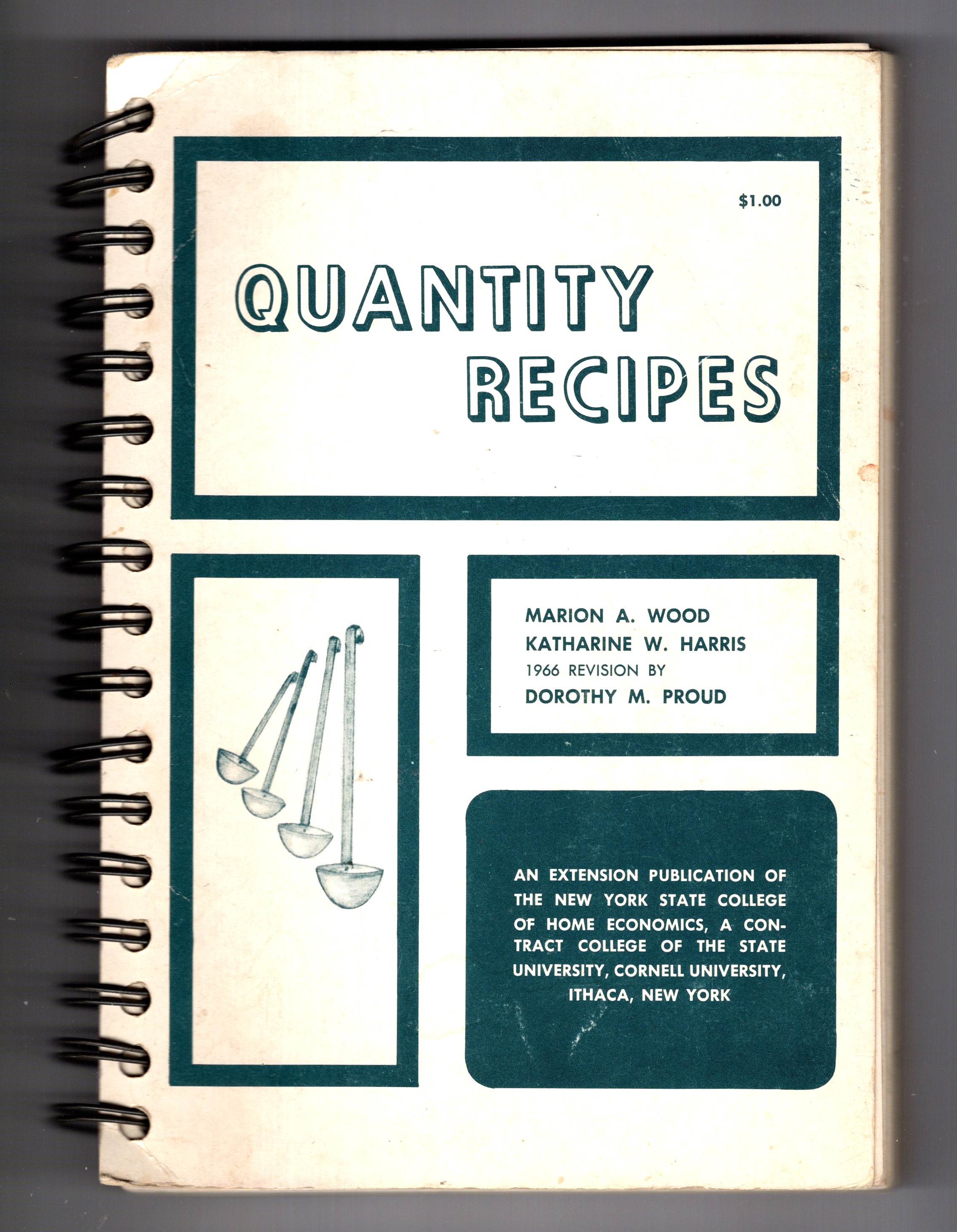 Quantity Recipes : An Extension Publication of the New York State College of Home Economics