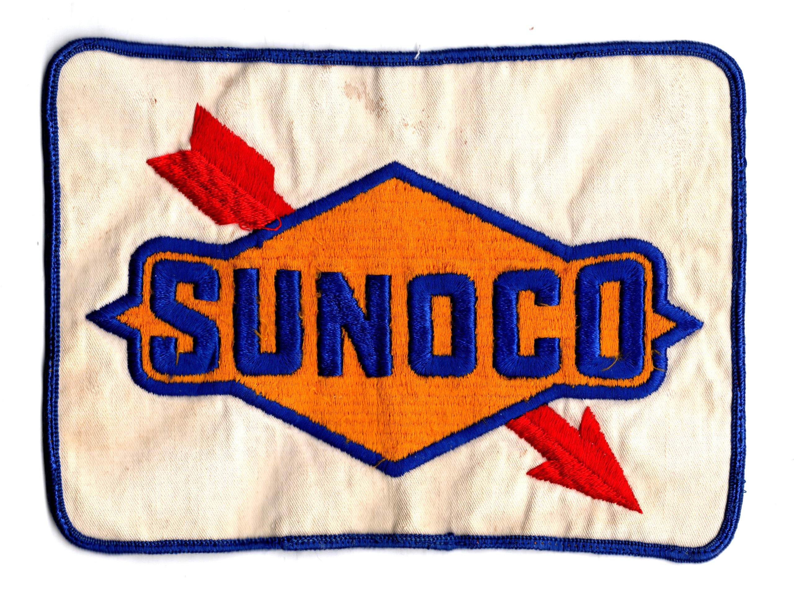 One Large Embroidered Back Patch : Sunoco, Sun Oil Company