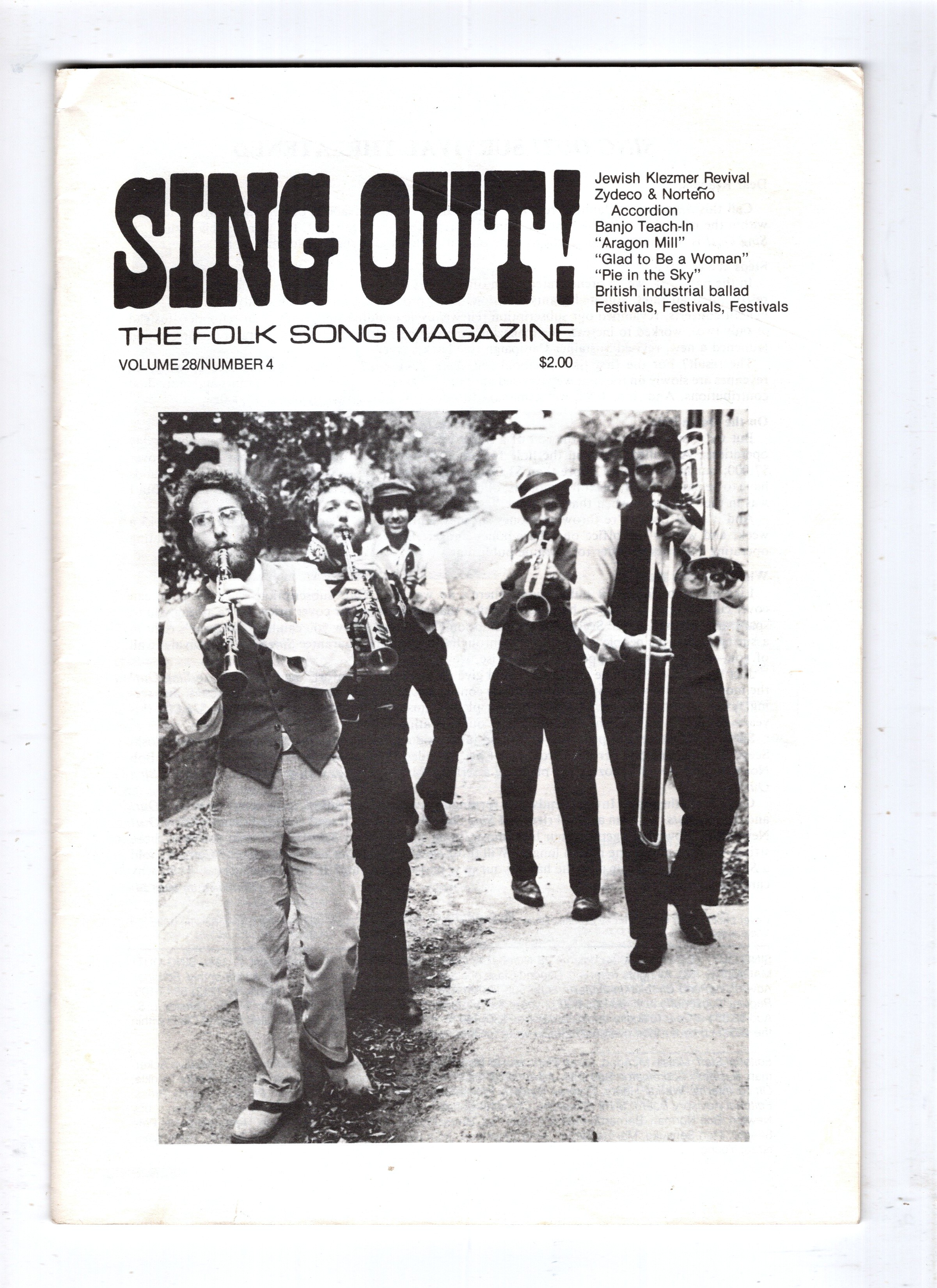 Sing out ! The Folk Song Magazine : Volume 28, Number 4, July August 1980