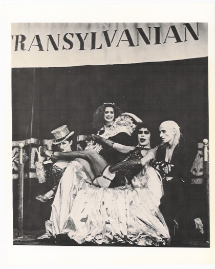 Image for Rocky Horror Picture Show, 1975 :  8 x 10 b/w Still Publicity Photo (Little Nell Campbell, Patricia Quinn, Tim Curry, Richard O'Brien)