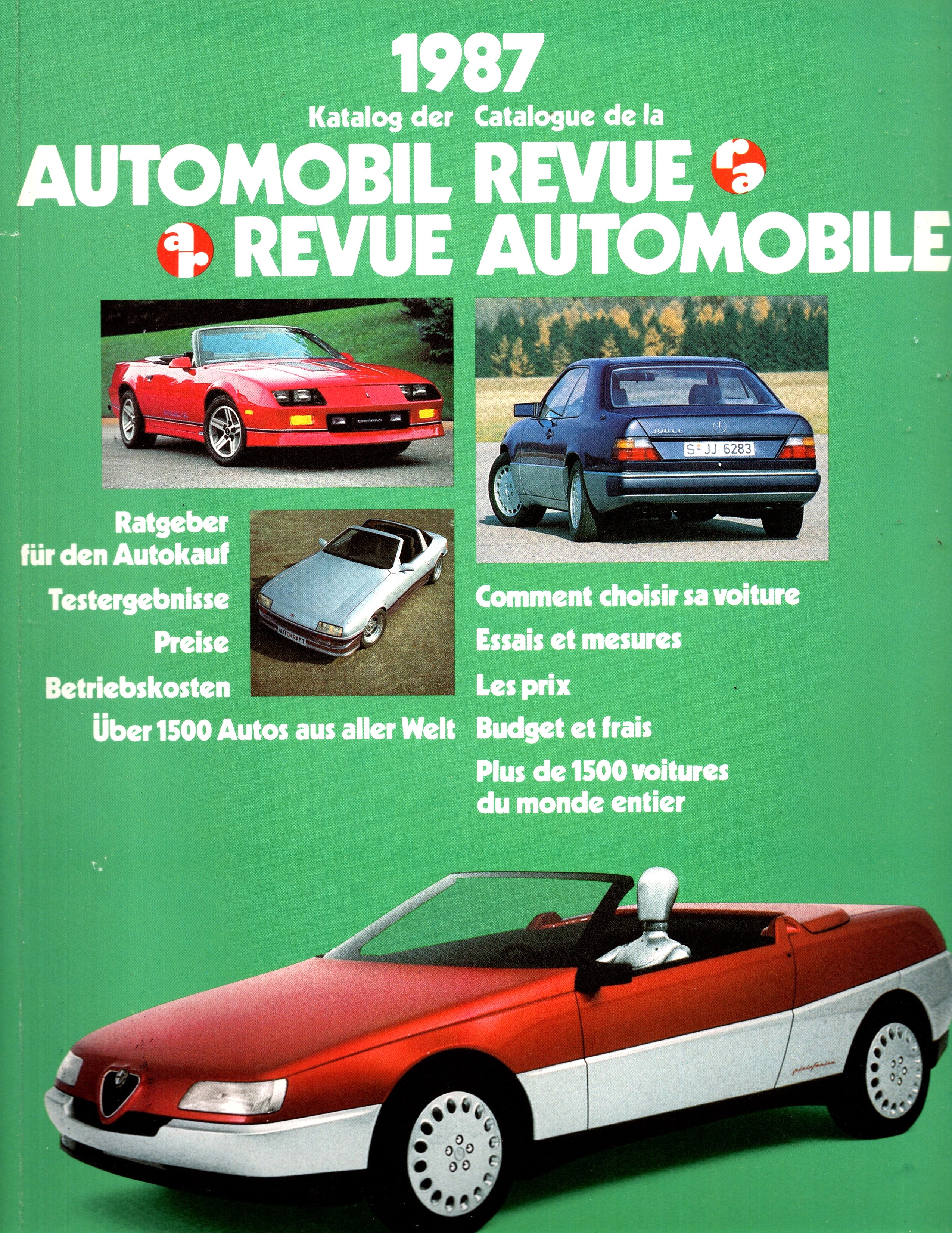 Automobil Revue, Revue Automobile, 1987 : Katalog-Nummer 1987 der Automobil Revue, Catalogue Number 1987 of Automobile Revue