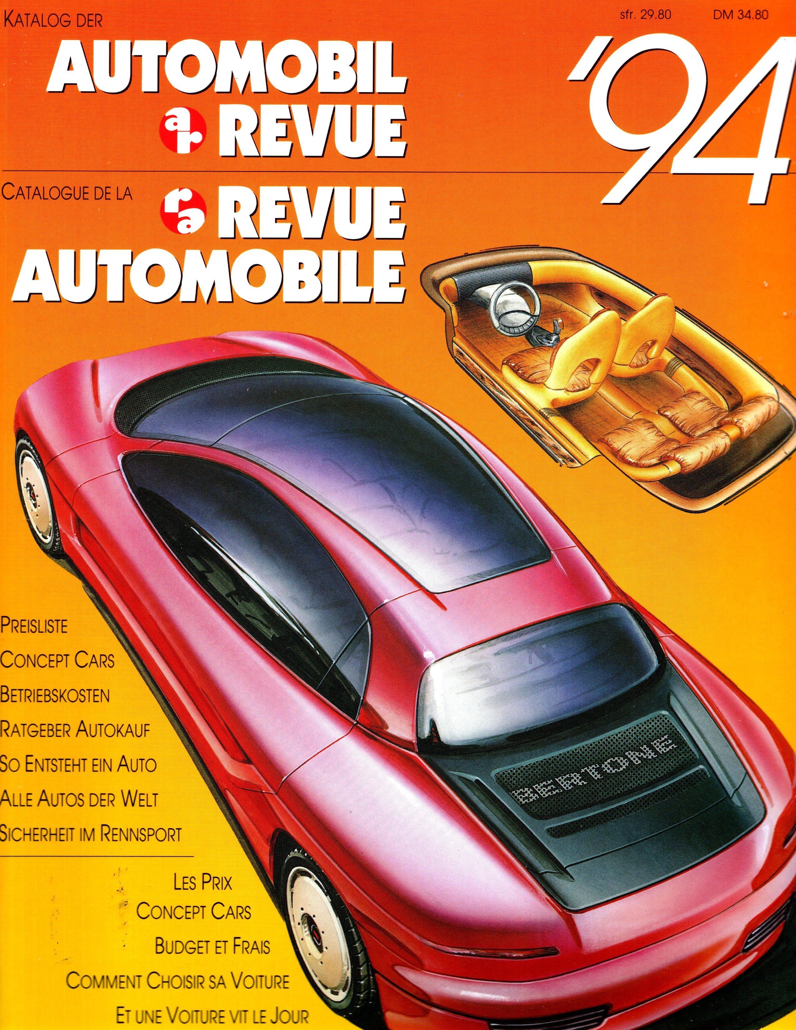 Automobil Revue, Revue Automobile, 1994 : Katalog-Nummer 1994 der Automobil Revue, Catalogue Number 1994 of Automobile Revue
